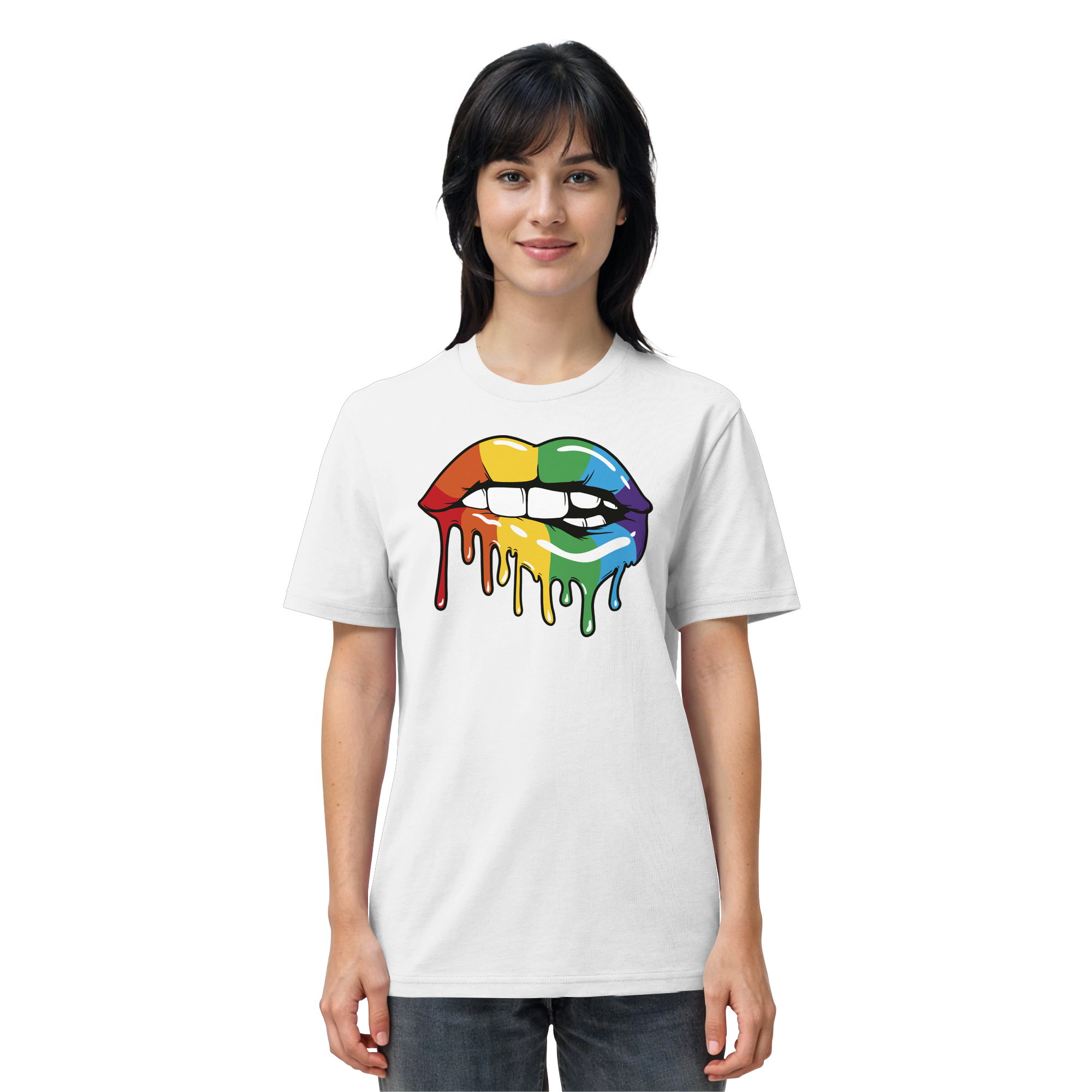 Regenbogen Lippen - Organic Shirt