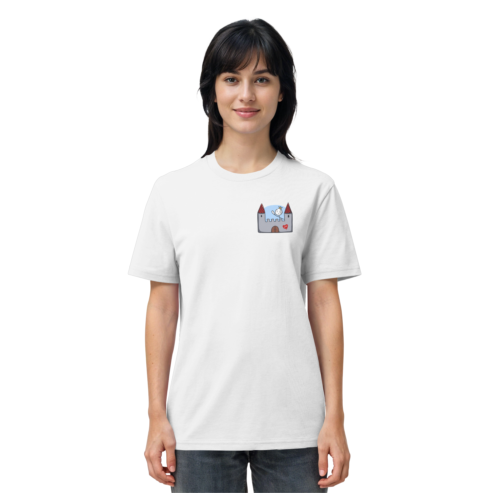 Hier und jetzt bin ich in Sicherheit "Schwarze Edition" Backprint - Organic Shirt