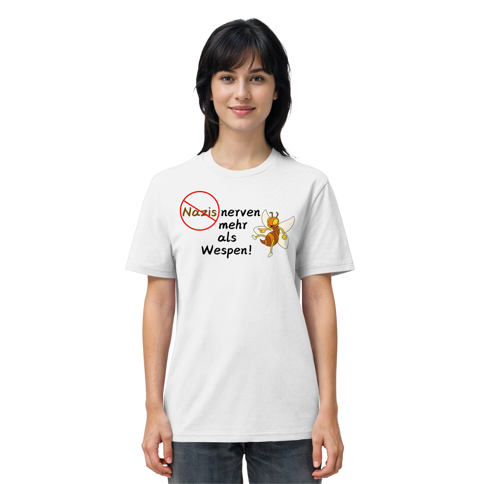 Nazis nerven mehr als Wespen - Organic Shirt