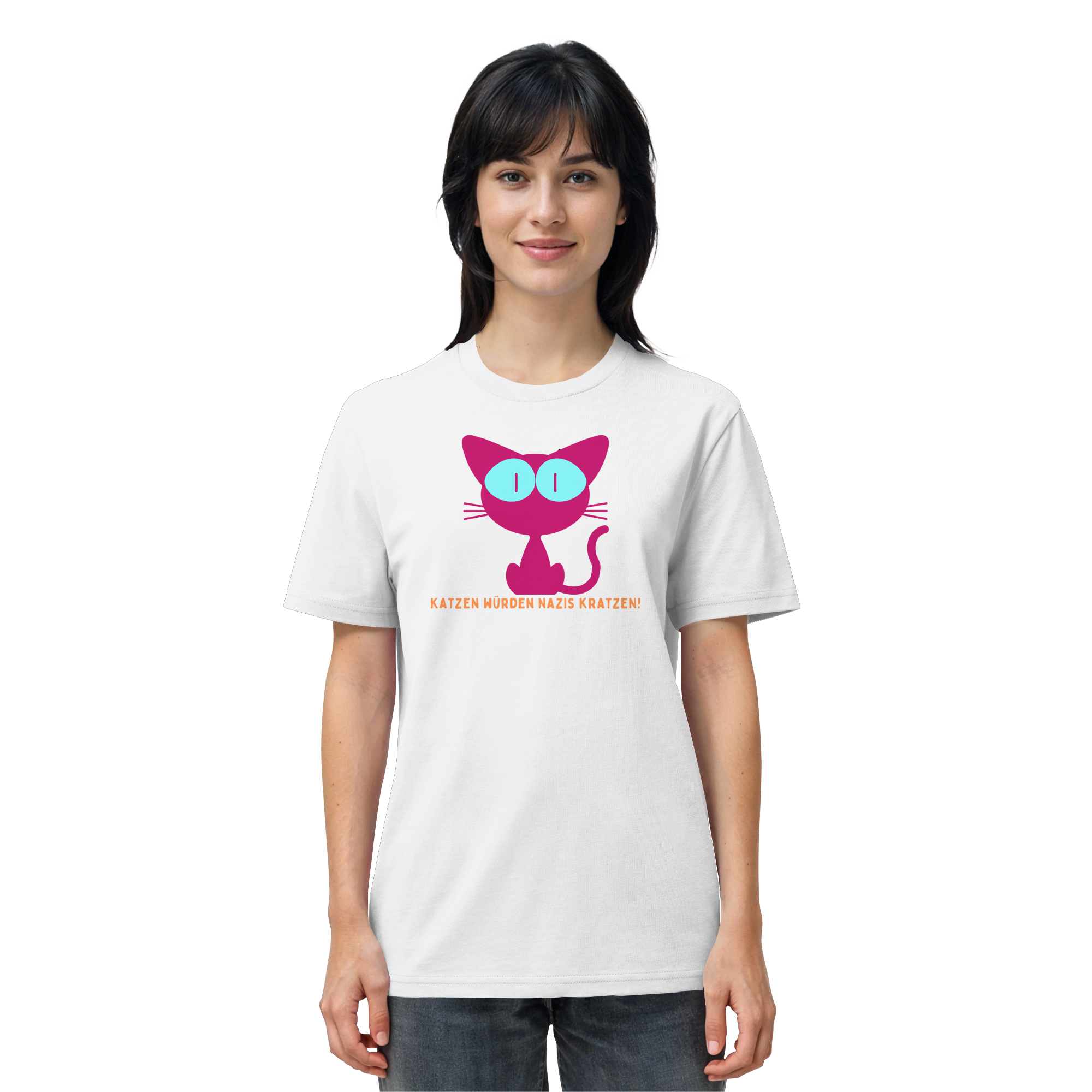 Katzen würden Nazis kratzen - Organic Shirt