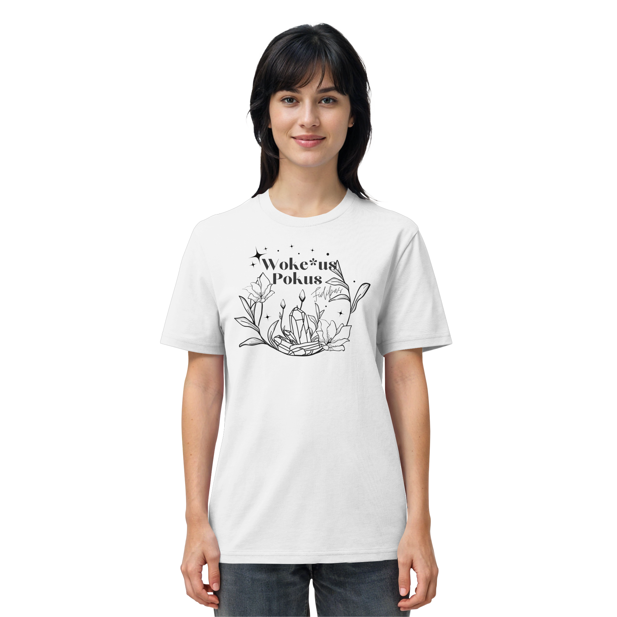 Woke*us Pokus (schwarze Schrift) - Organic Shirt
