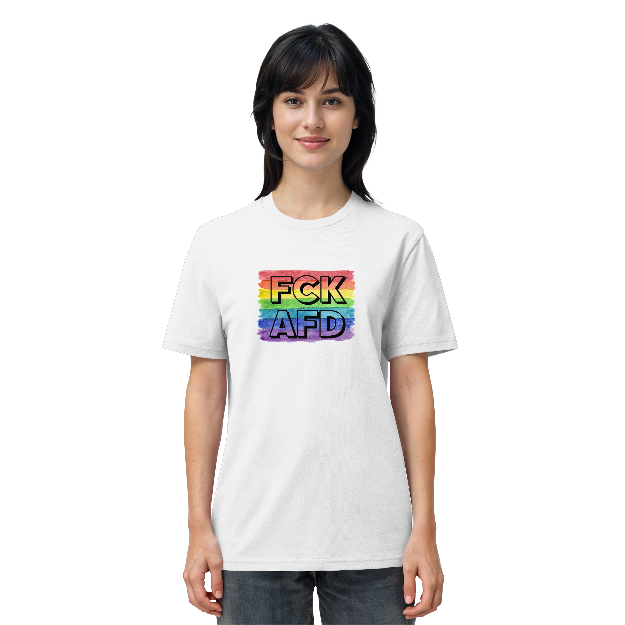 FCK AFD "Rainbow Resistance Edition" - Organic Shirt