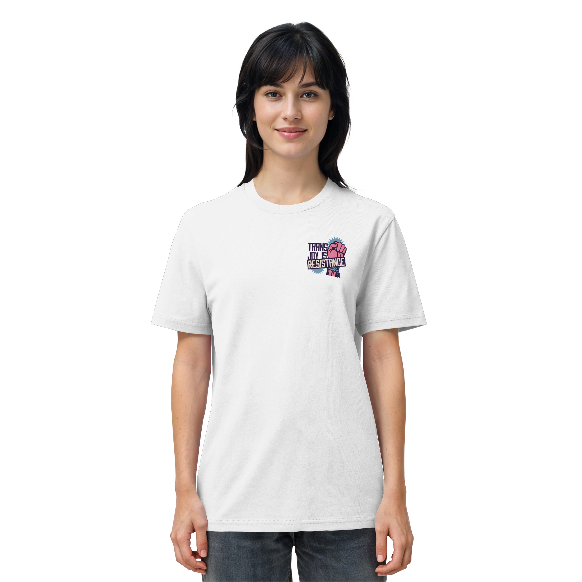 Trans Joy Is Resistance "Raised Fist Edition" - Organic Shirt
