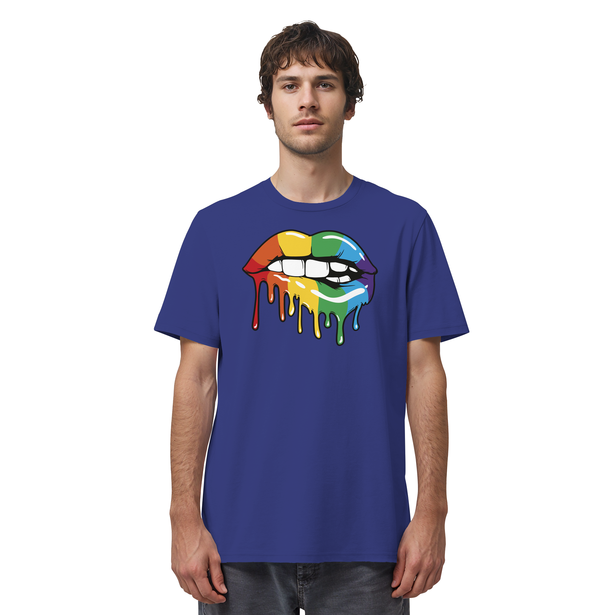 Regenbogen Lippen - Organic Shirt
