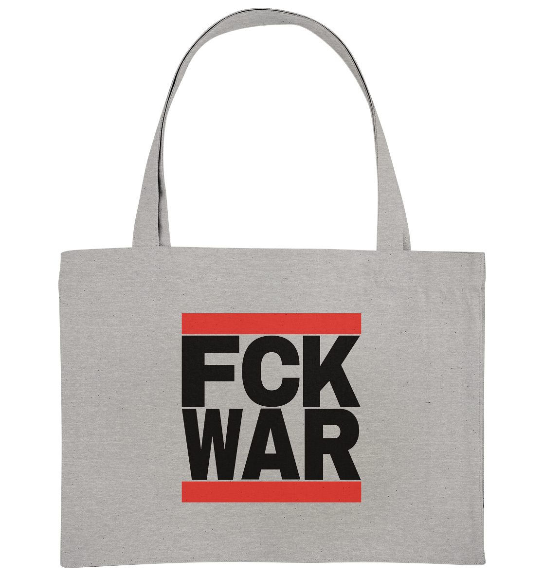 FCK WAR (schwarze Schrift) - Organic Shopping-Bag
