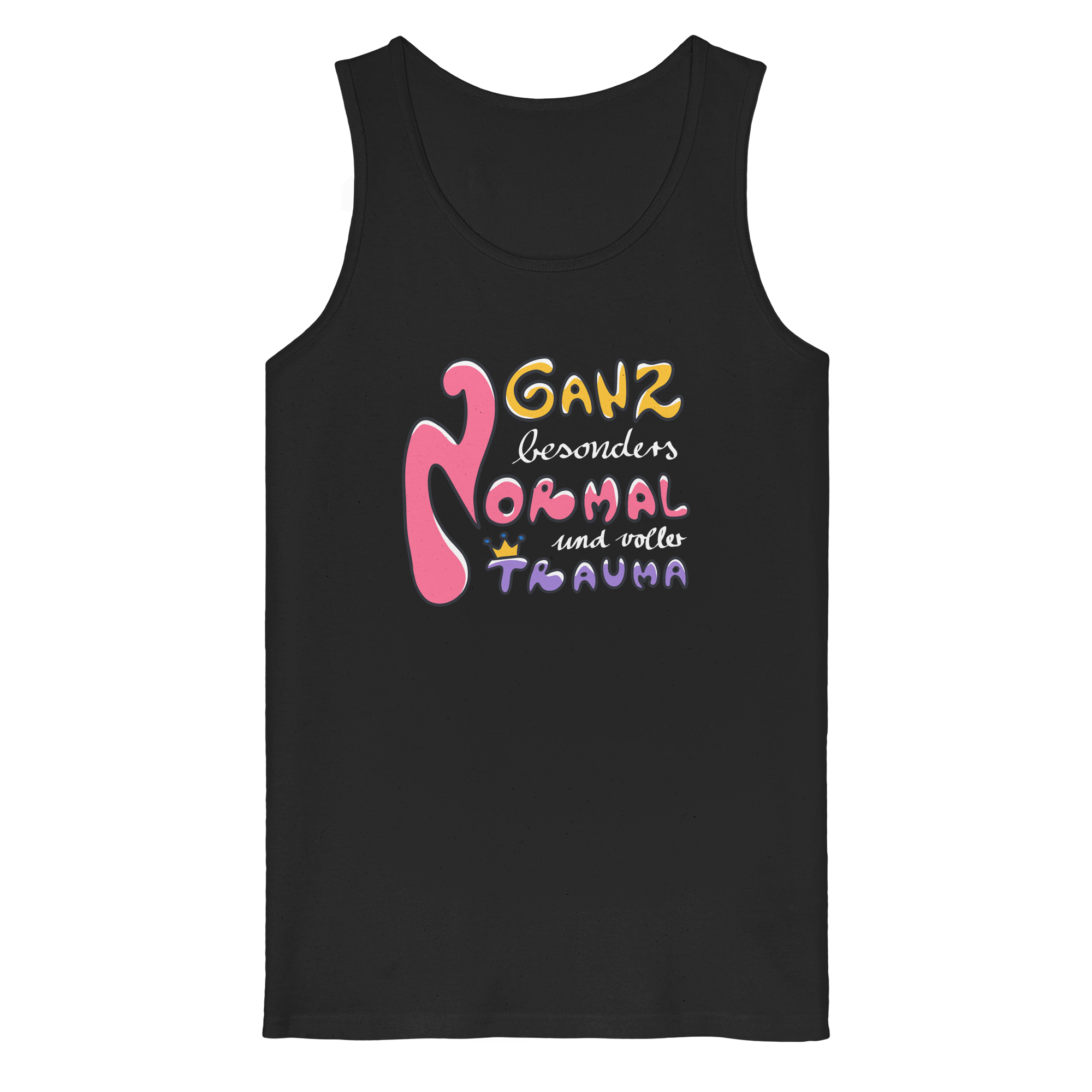 Ganz besonders Normal und voller Trauma "Bunte Edition" - Organic Tank Top