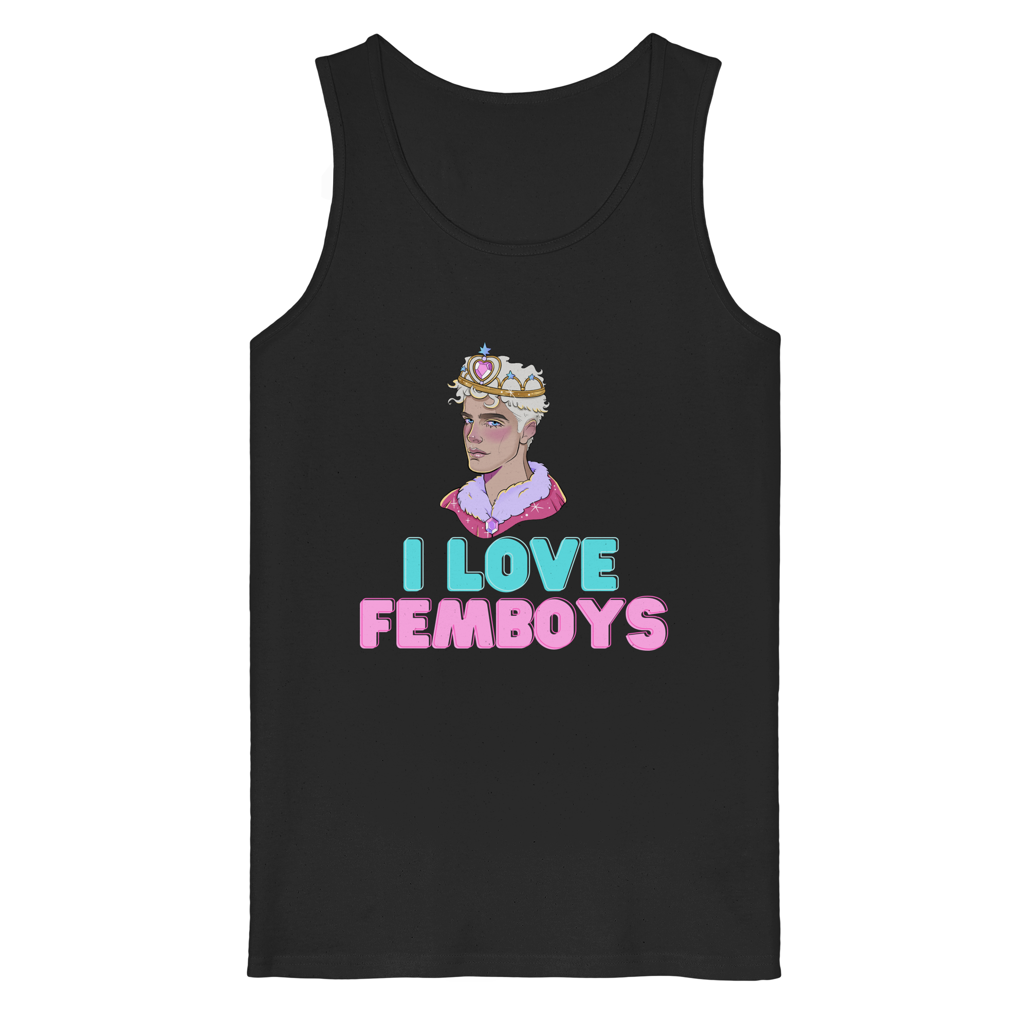 I Love Femboys "Royal Blush Edition" - Organic Tank Top