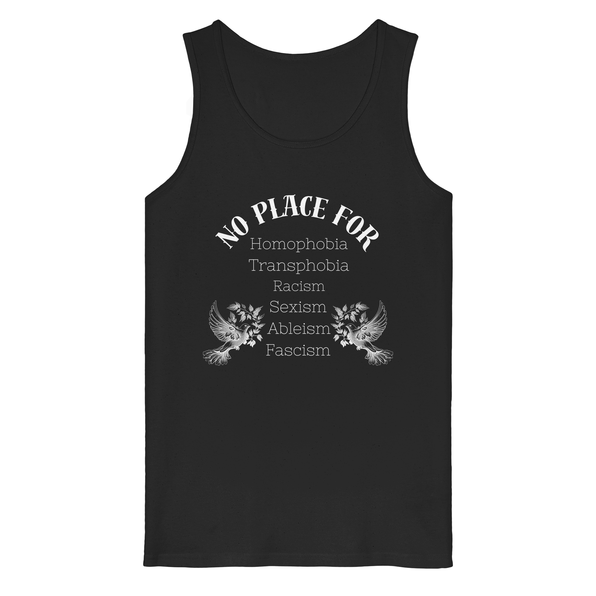 No Place For (weiße Schrift) - Organic Tank Top