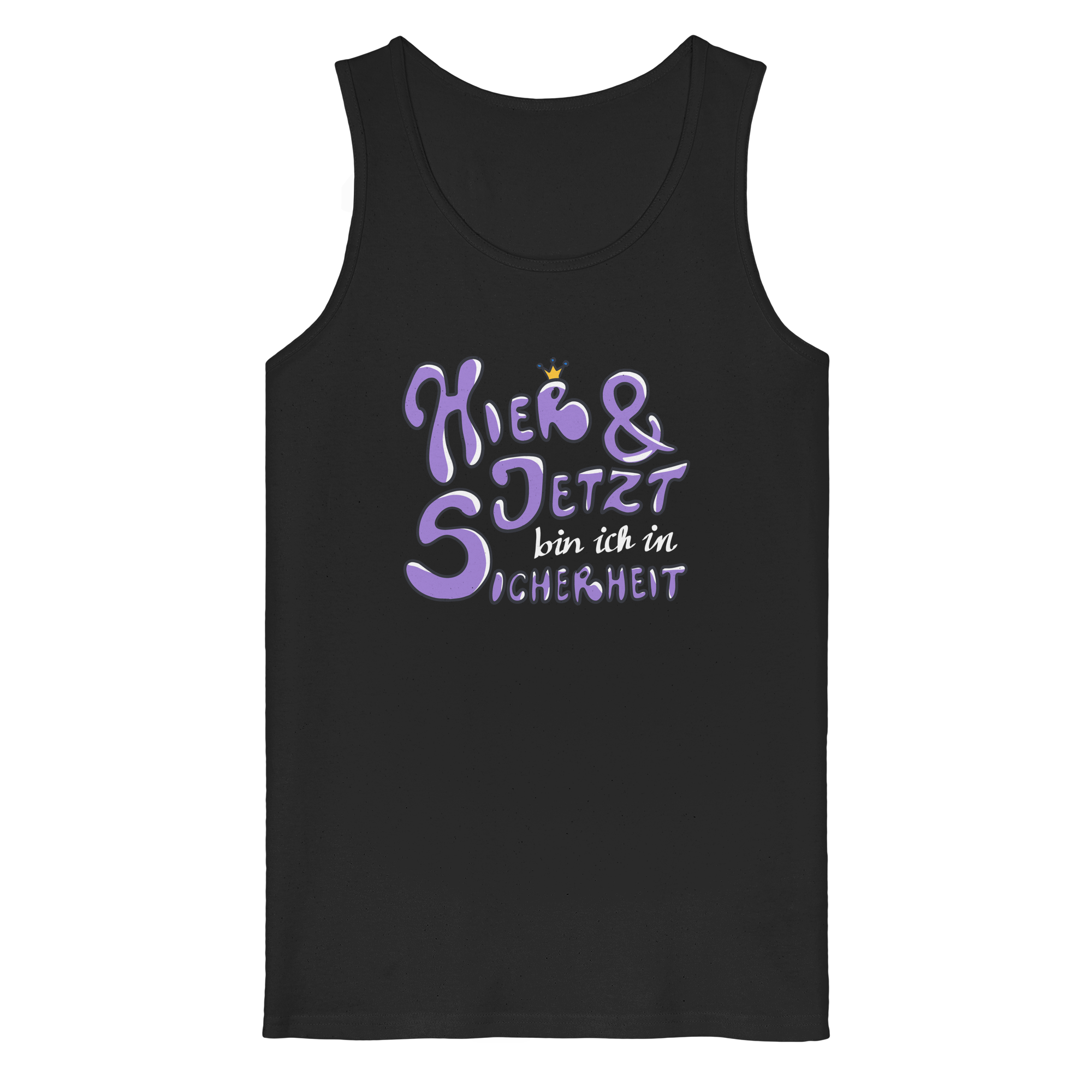Hier und jetzt bin ich in Sicherheit "Lila Edition" - Organic Tank Top
