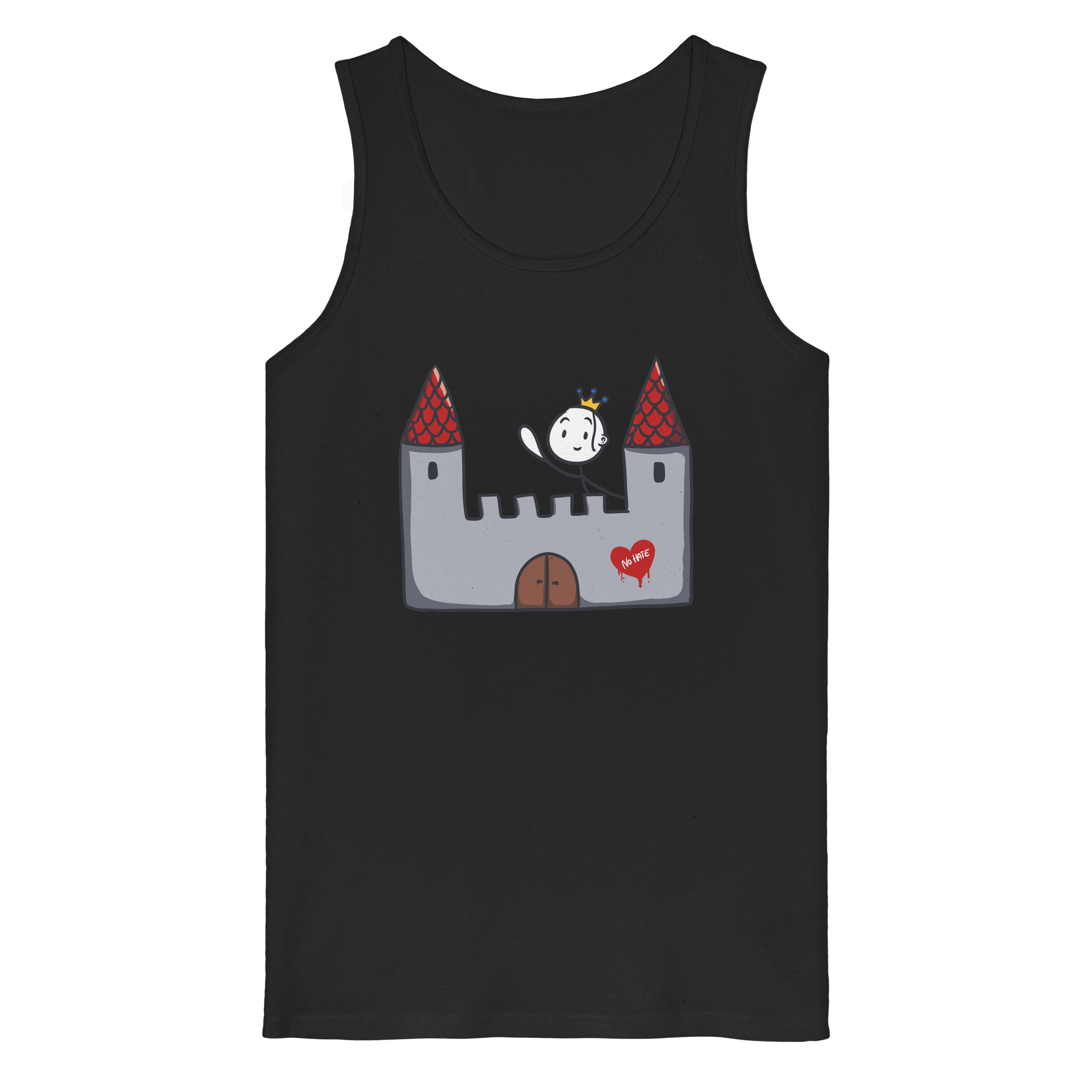 Seelenmännchen "Schloss Edition" Frontprint (dunkel) - Organic Tank Top