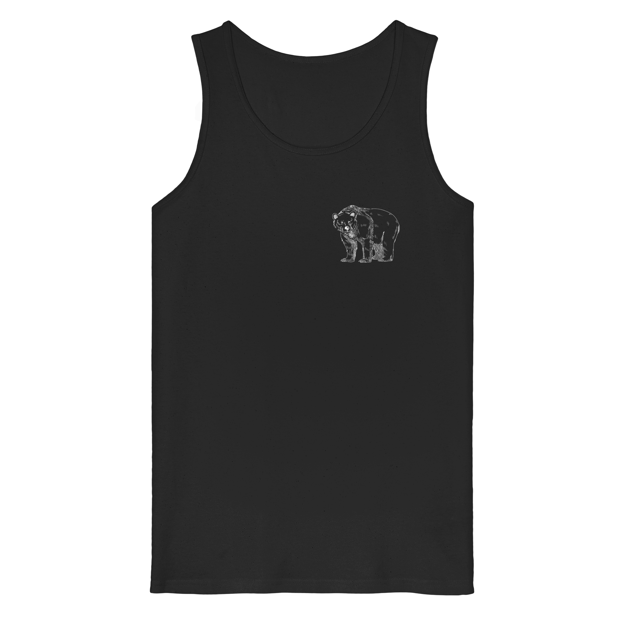 Team Bär Backprint (weiß) - Organic Tank Top