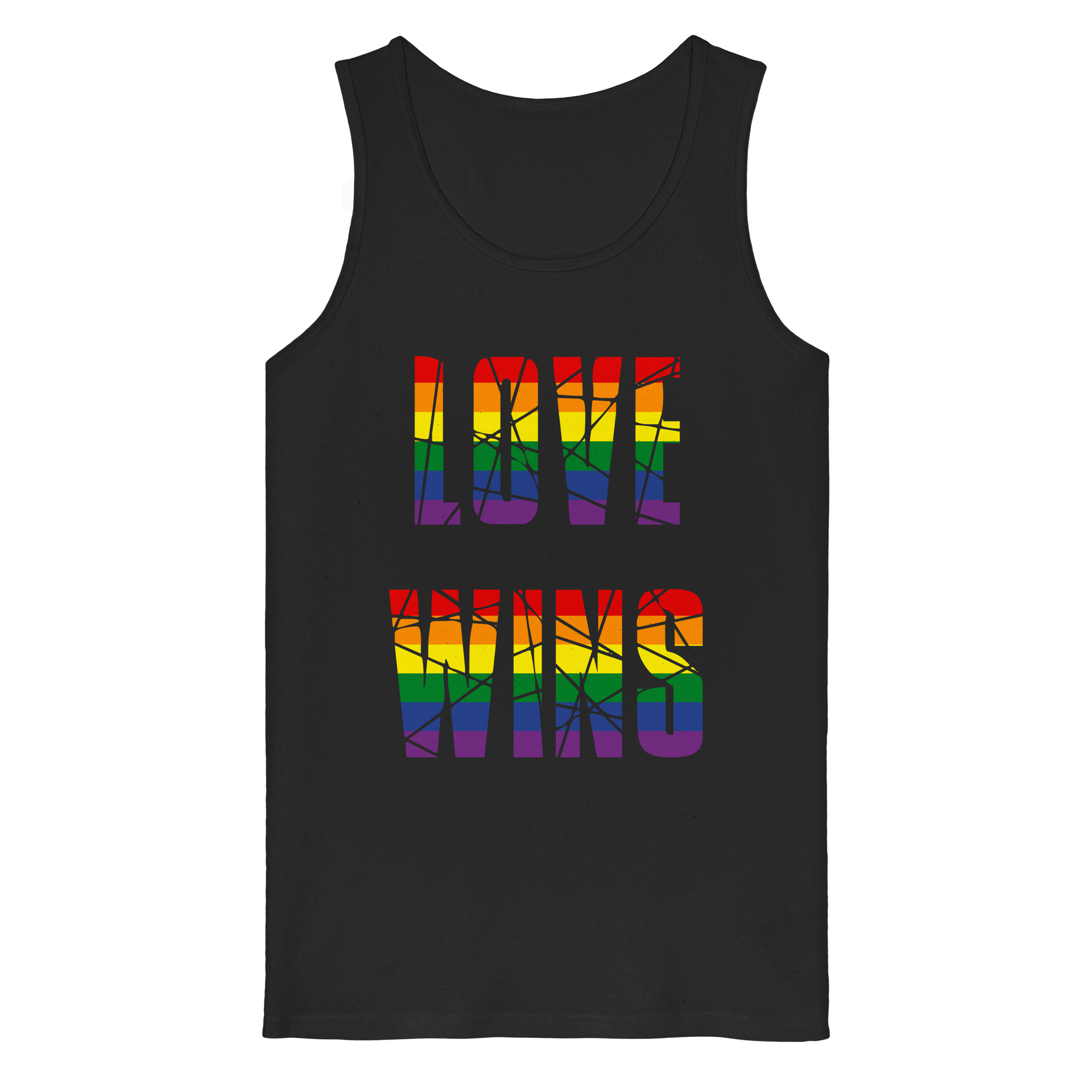 LOVE WINS in Regenbogen Farben - Organic Tank Top