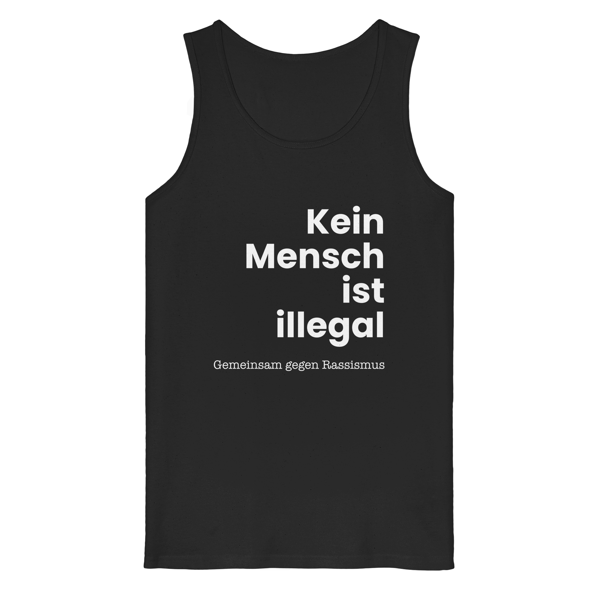 Kein Mensch ist illegal "Gemeinsam gegen Rassismus Edition" Frontprint - Organic Tank Top