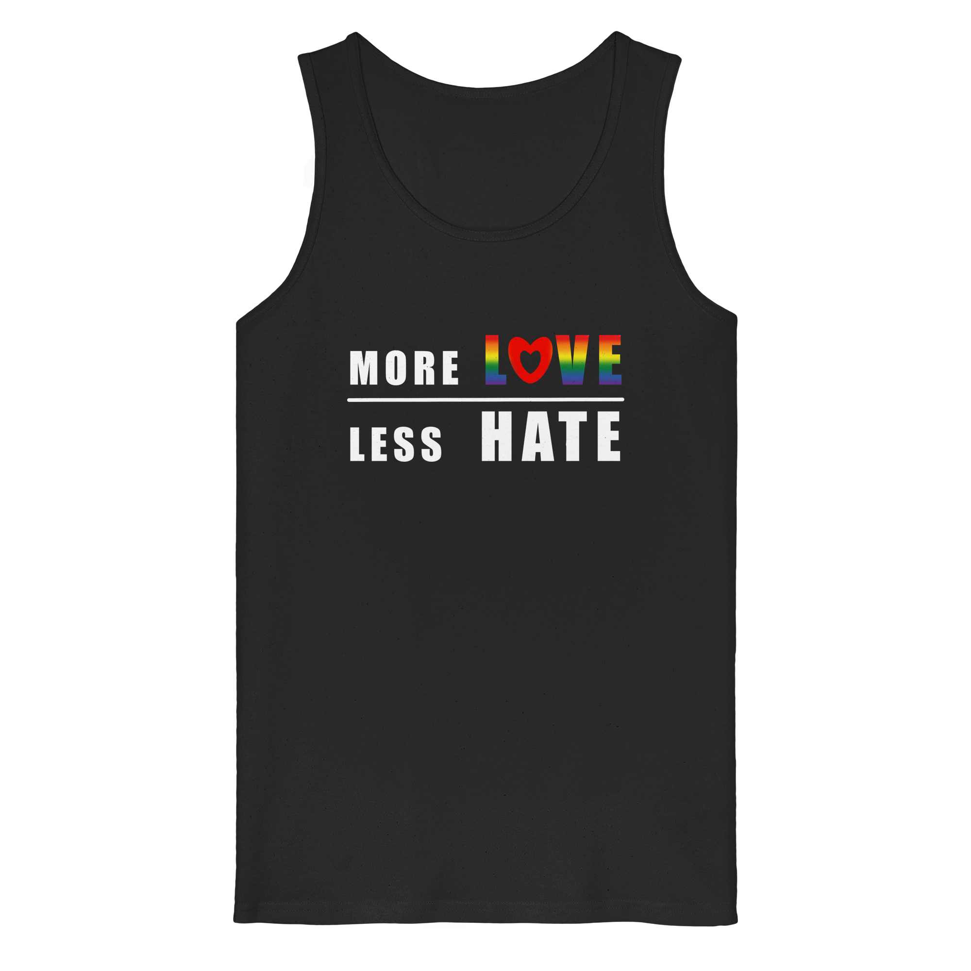 More Love Less Hate "Rainbow Edition" - Organic Tank Top