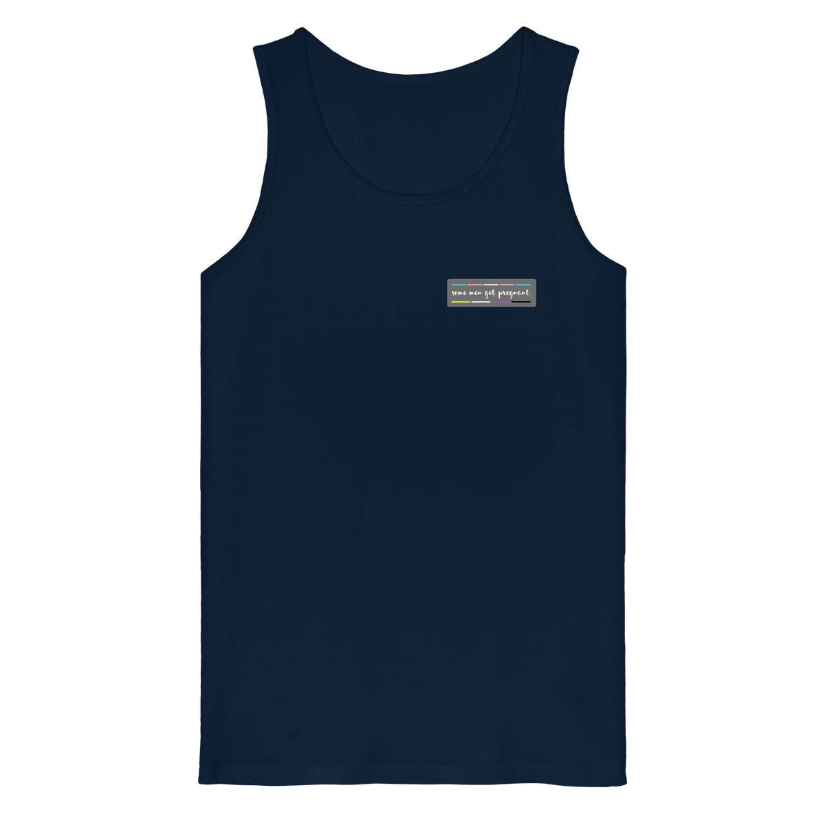 some men get pregnant "Trans Stripes Edition" - Organic Tank Top