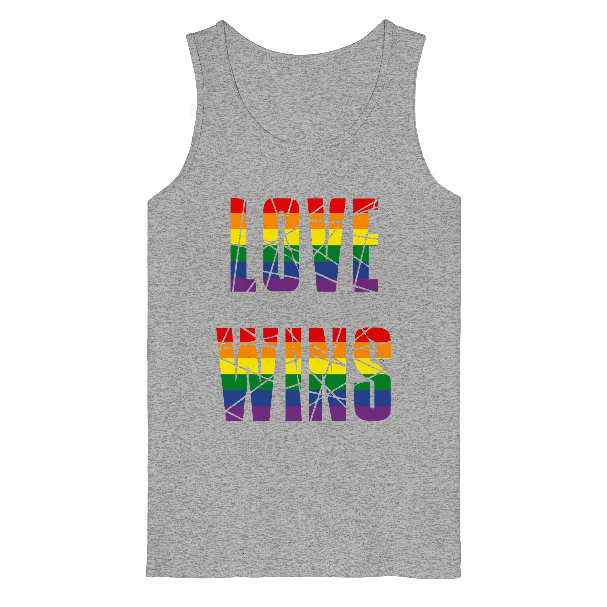 LOVE WINS in Regenbogen Farben - Organic Tank Top