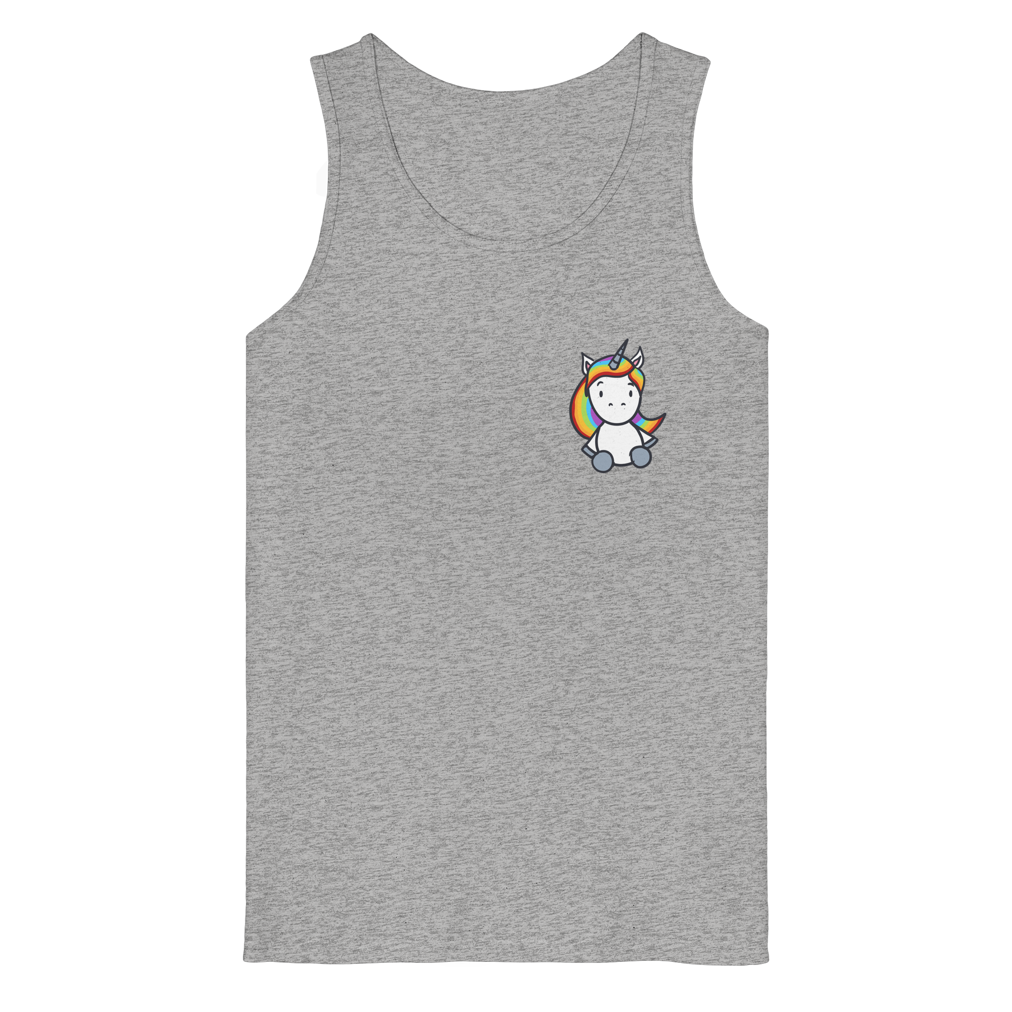 Einhorn mit Regenbogen Haaren - Organic Tank Top