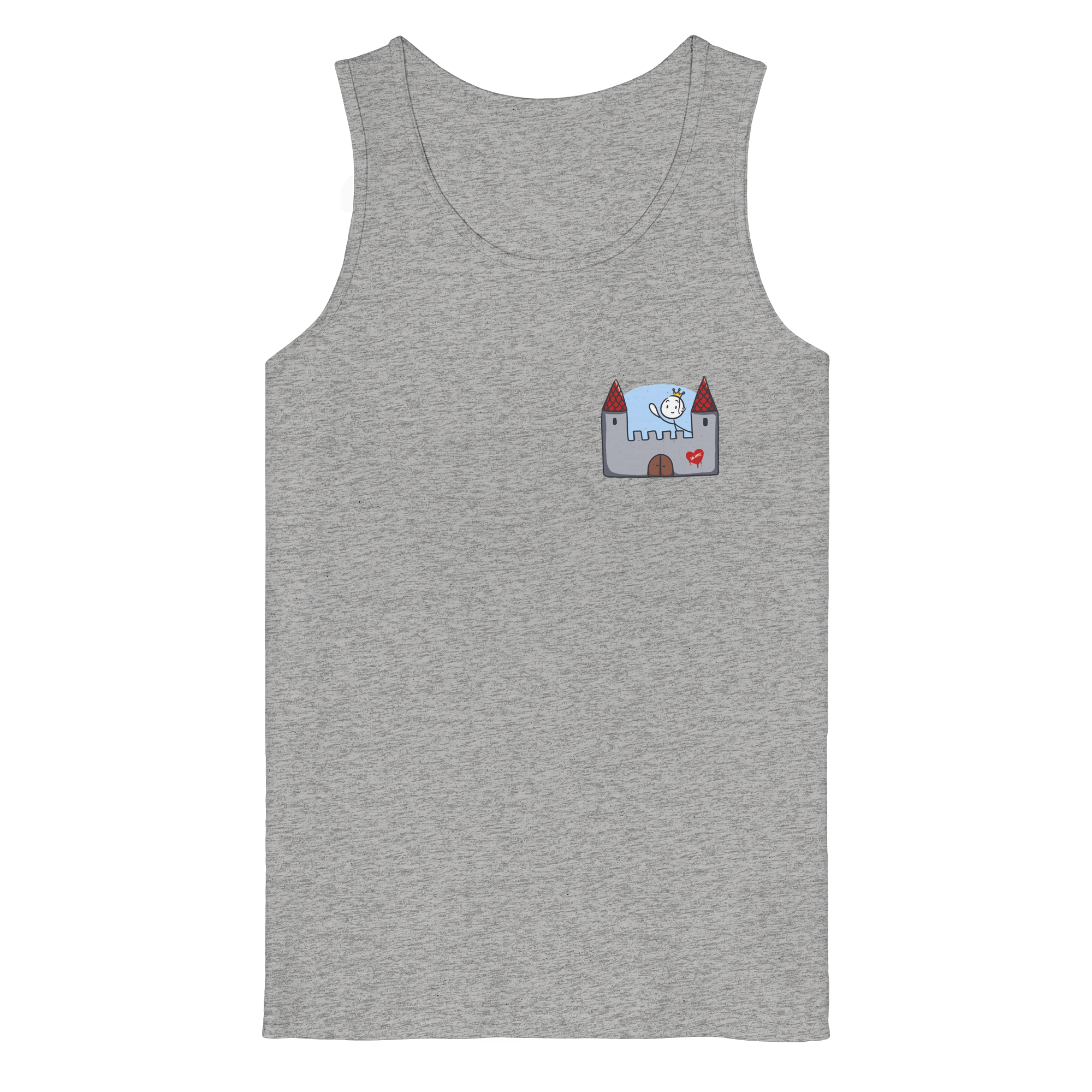 Hier und jetzt bin ich in Sicherheit "Schwarze Edition" Backprint - Organic Tank Top