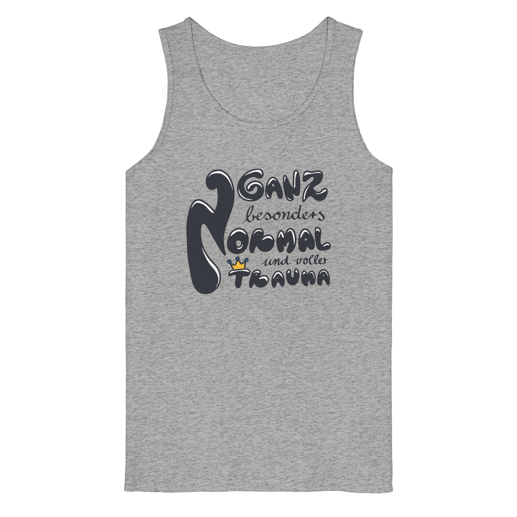 Ganz besonders Normal und voller Trauma "Schwarze Edition" - Organic Tank Top