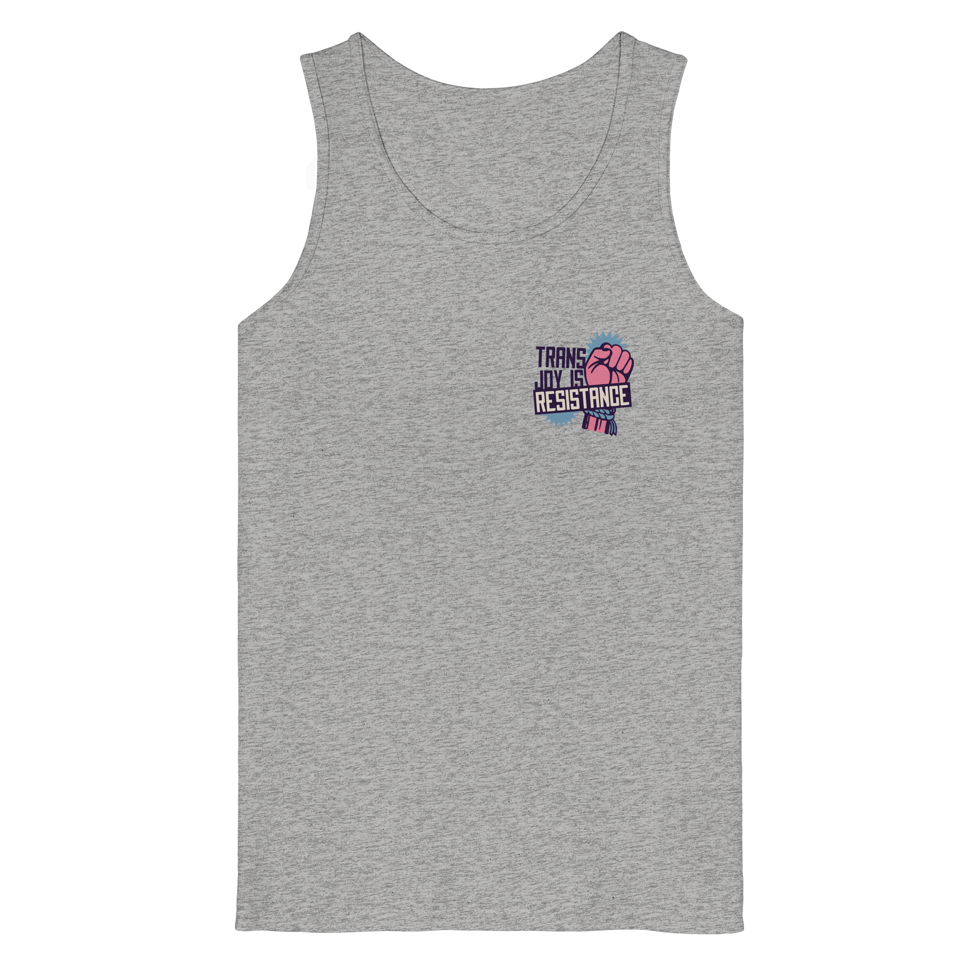 Trans Joy Is Resistance "Raised Fist Edition" - Organic Tank Top