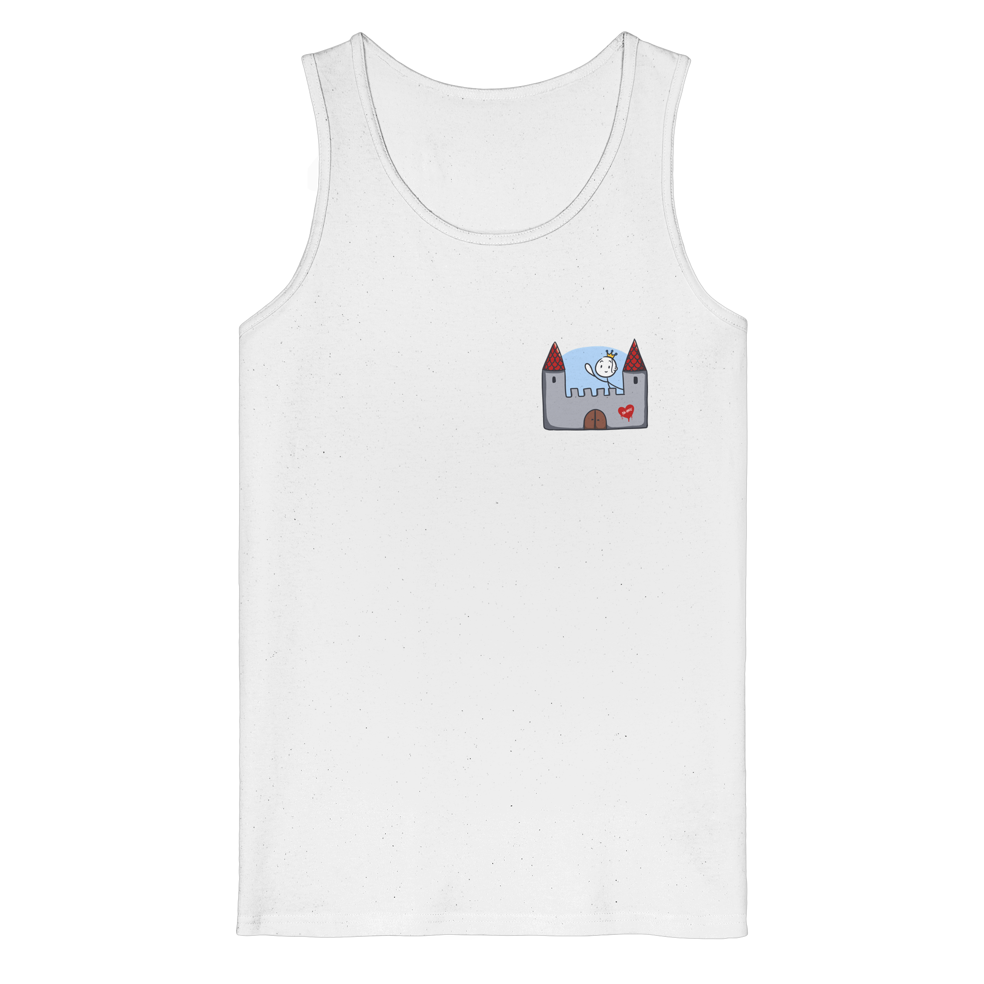 Hier und jetzt bin ich in Sicherheit "Schwarze Edition" Backprint - Organic Tank Top