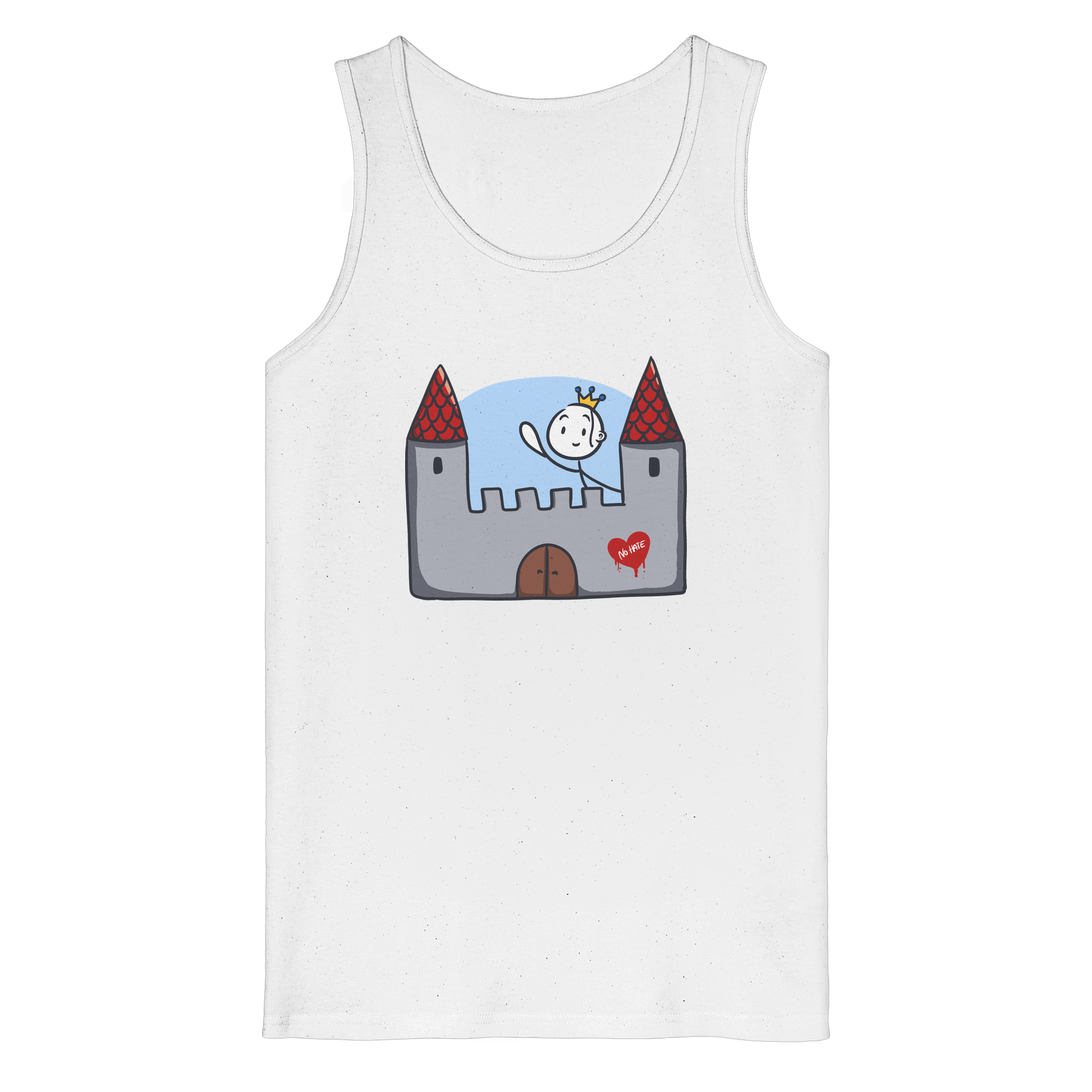 Seelenmännchen "Schloss Edition" Frontprint (hell) - Organic Tank Top