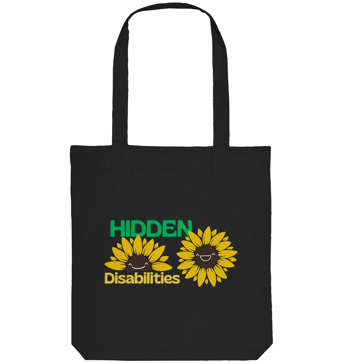 Hidden Disabilities "Sunflower Smile Edition" - Organic Tote-Bag