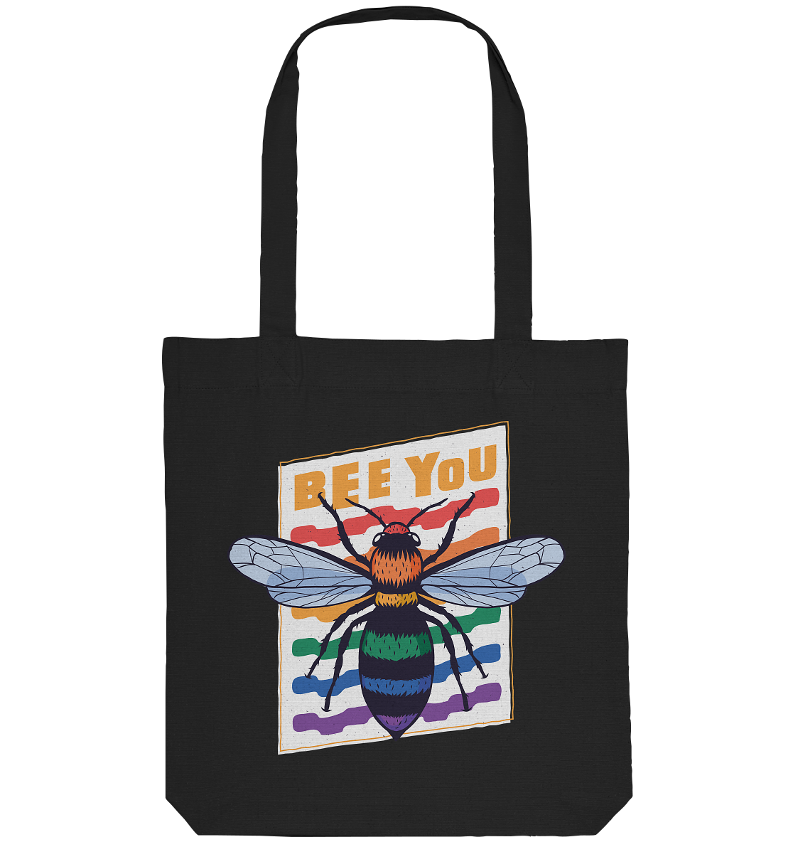 Bee You "Rainbow Edition" - Organic Tote-Bag