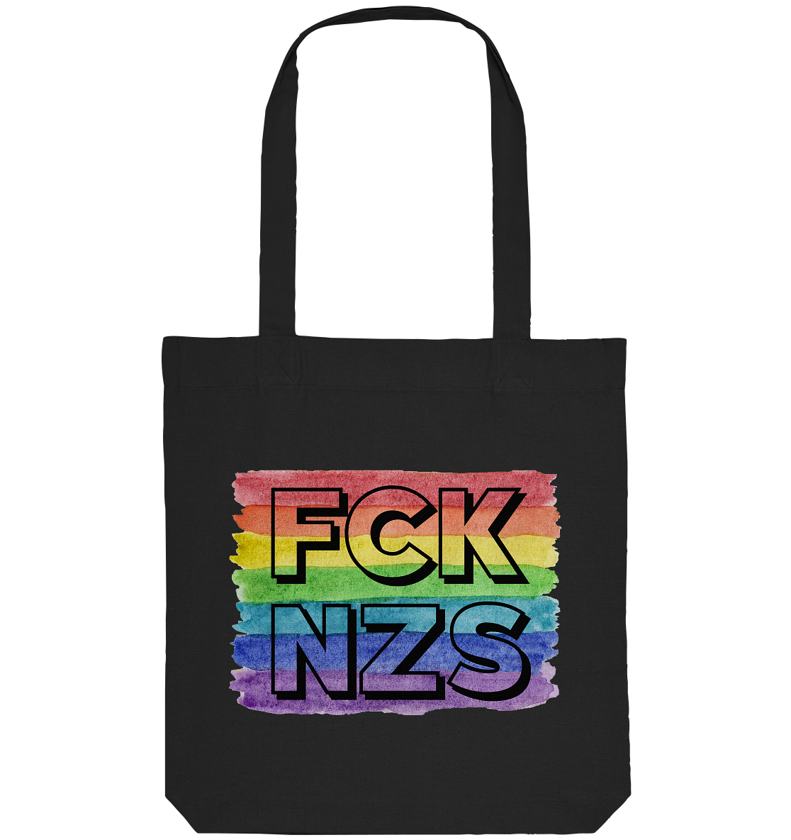 FCK NZS "Rainbow Resistance Edition" - Organic Tote-Bag