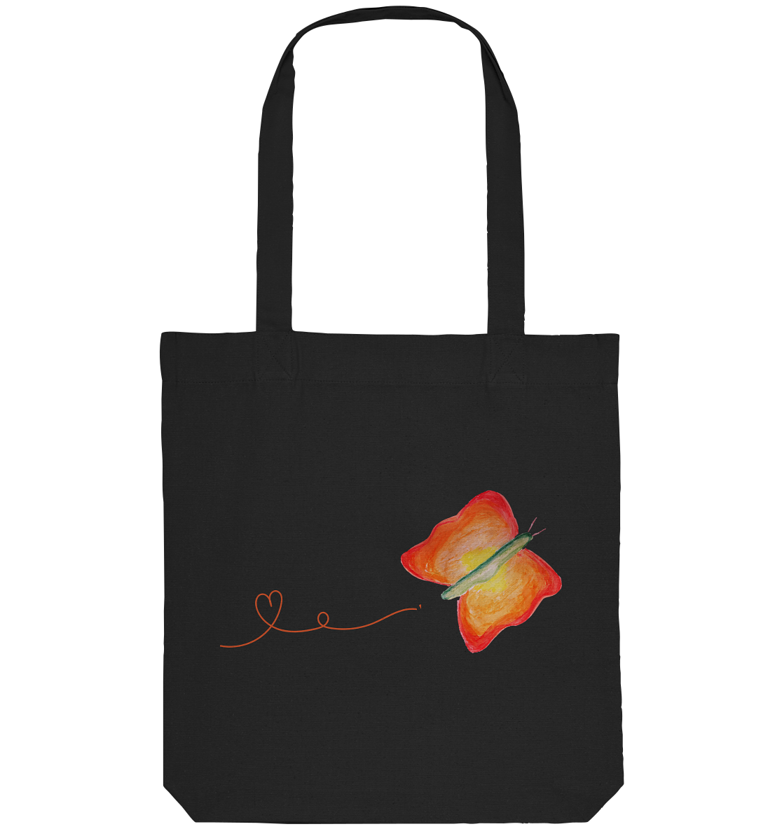 Schmetterline Jona "Herzspur Edition" - Organic Tote-Bag