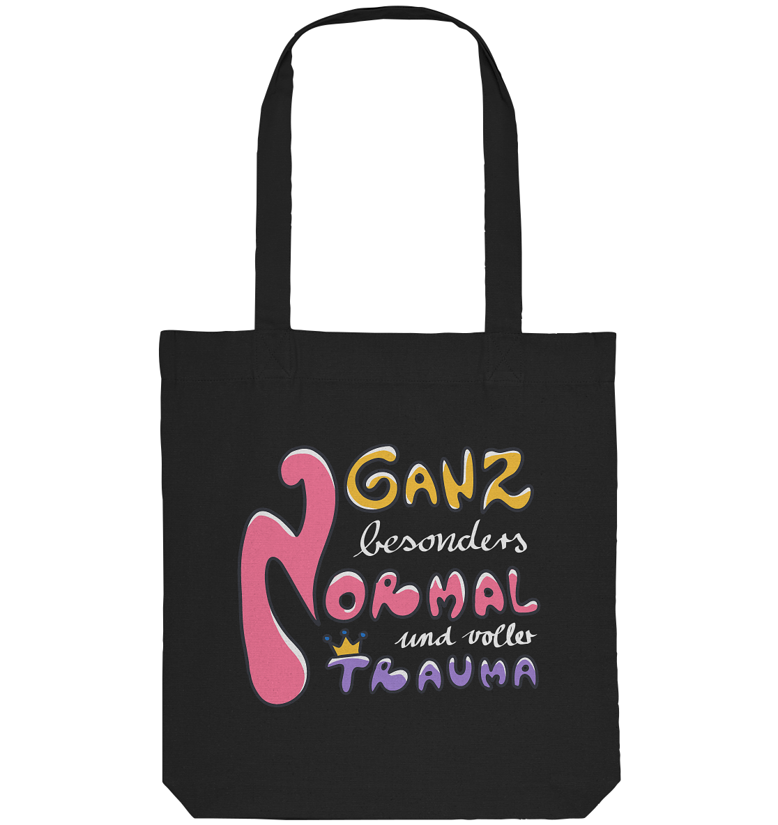 Ganz besonders Normal und voller Trauma "Bunte Edition" - Organic Tote-Bag