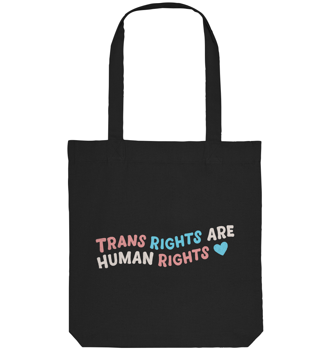 Trans Rights are Human Rights "Pastel Power Edition" - Organic Tote-Bag
