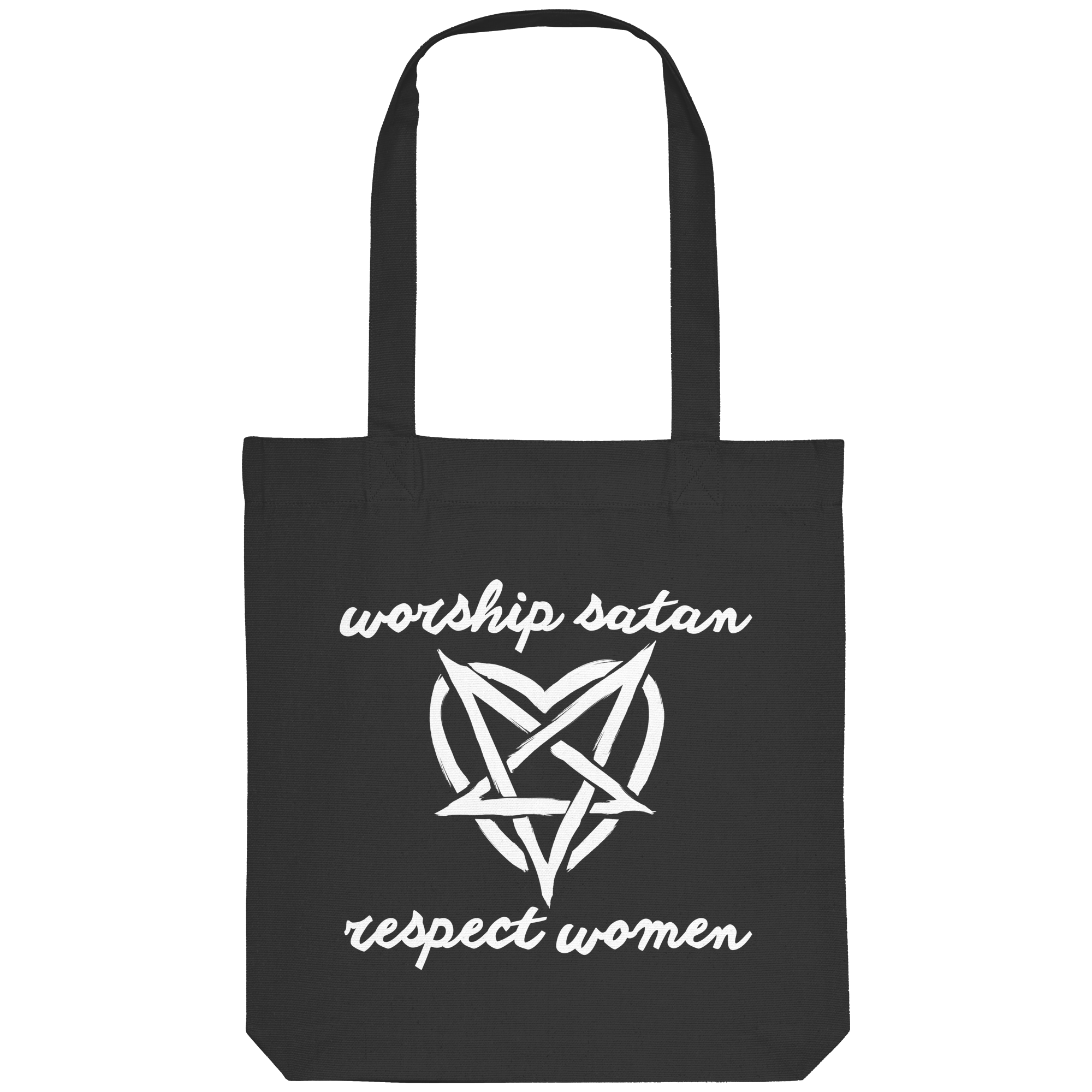 Worship Satan Respect Women - Organic Tote-Bag