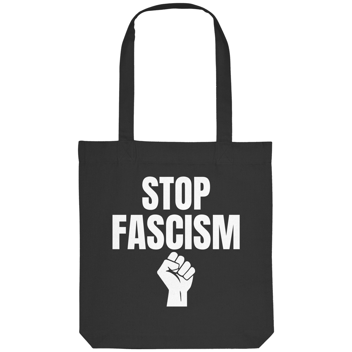 Stop Fascism "Raised Fist Edition" - Organic Tote-Bag