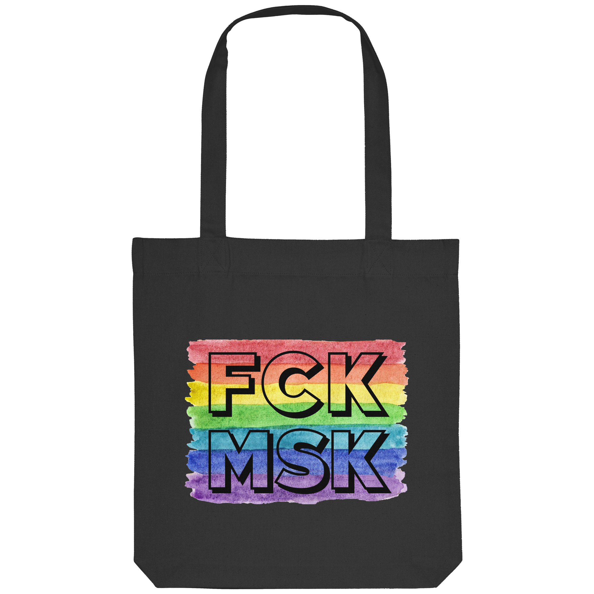 FCK MSK "Rainbow Resistance Edition" - Organic Tote-Bag