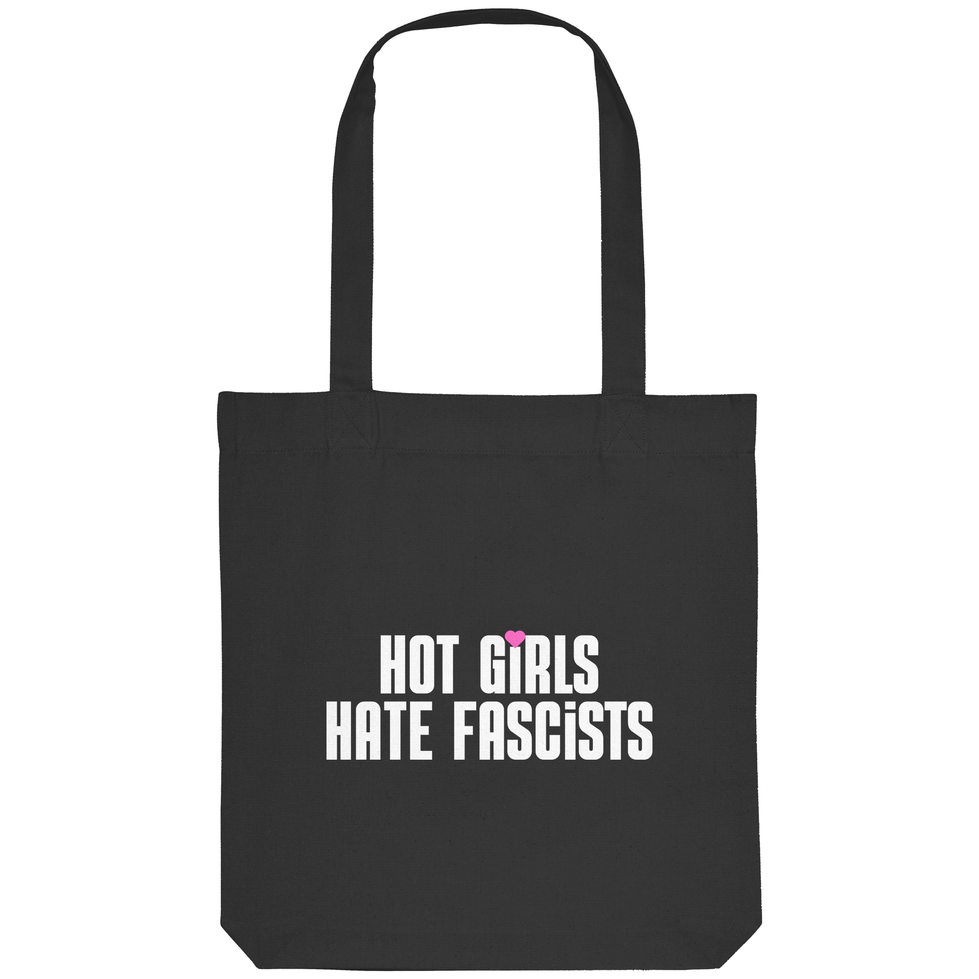 Hot Girls Hate Fascists (dunkel) - Organic Tote-Bag
