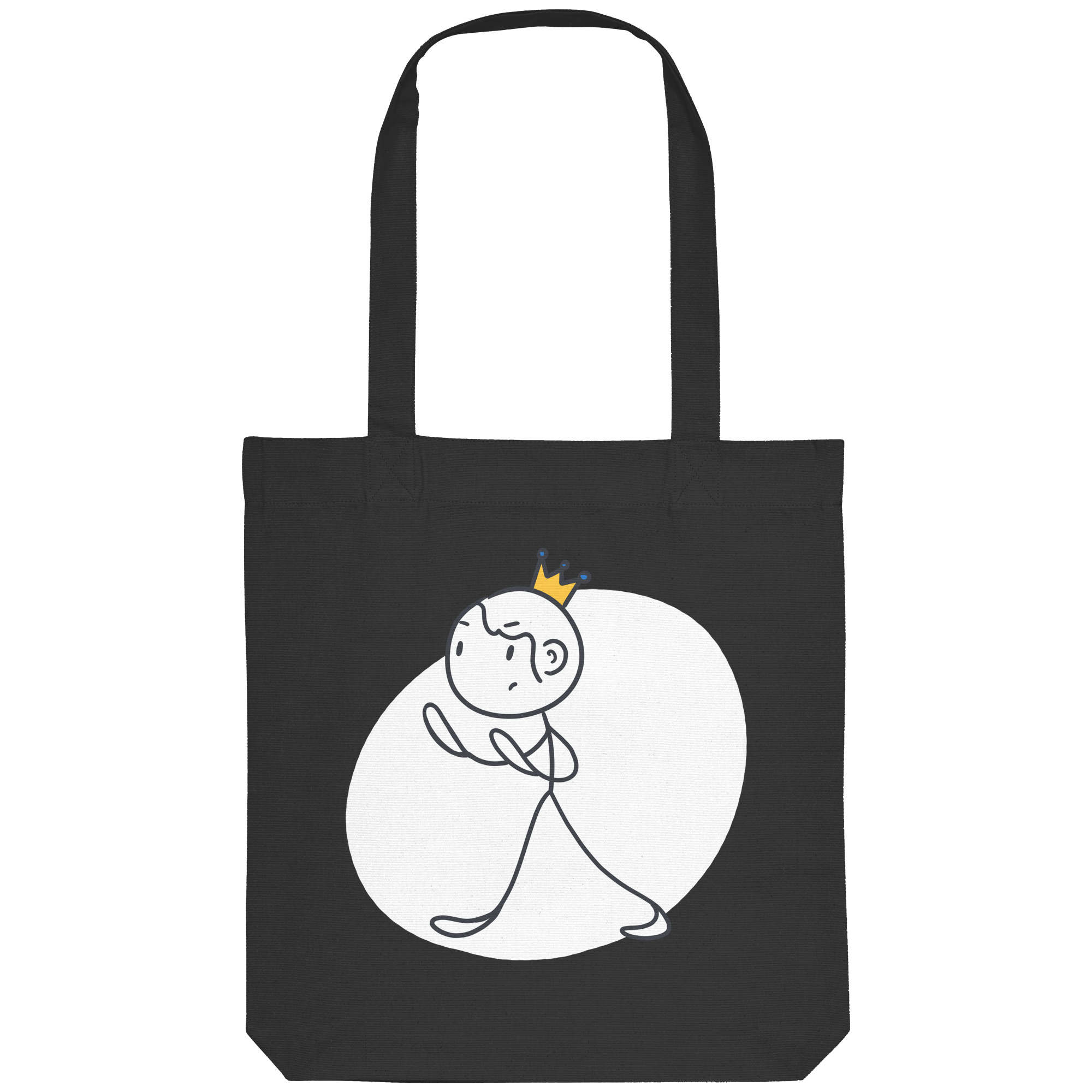 Survivor Queens Logo "Schriftzug Edition" mit Seelenmännchen "Selbstverteidigung Edition" Backprint (dunkel) - Organic Tote-Bag