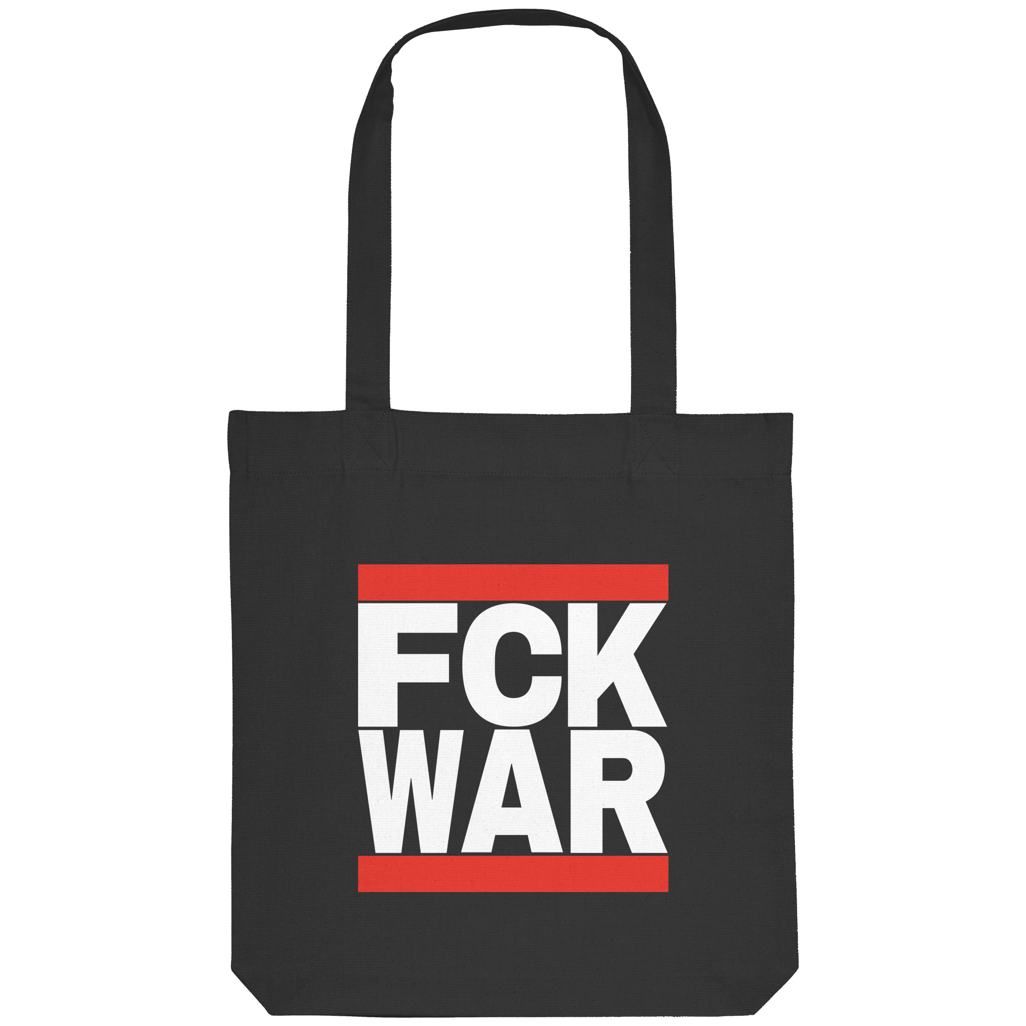FCK WAR (weiße Schrift) - Organic Tote-Bag