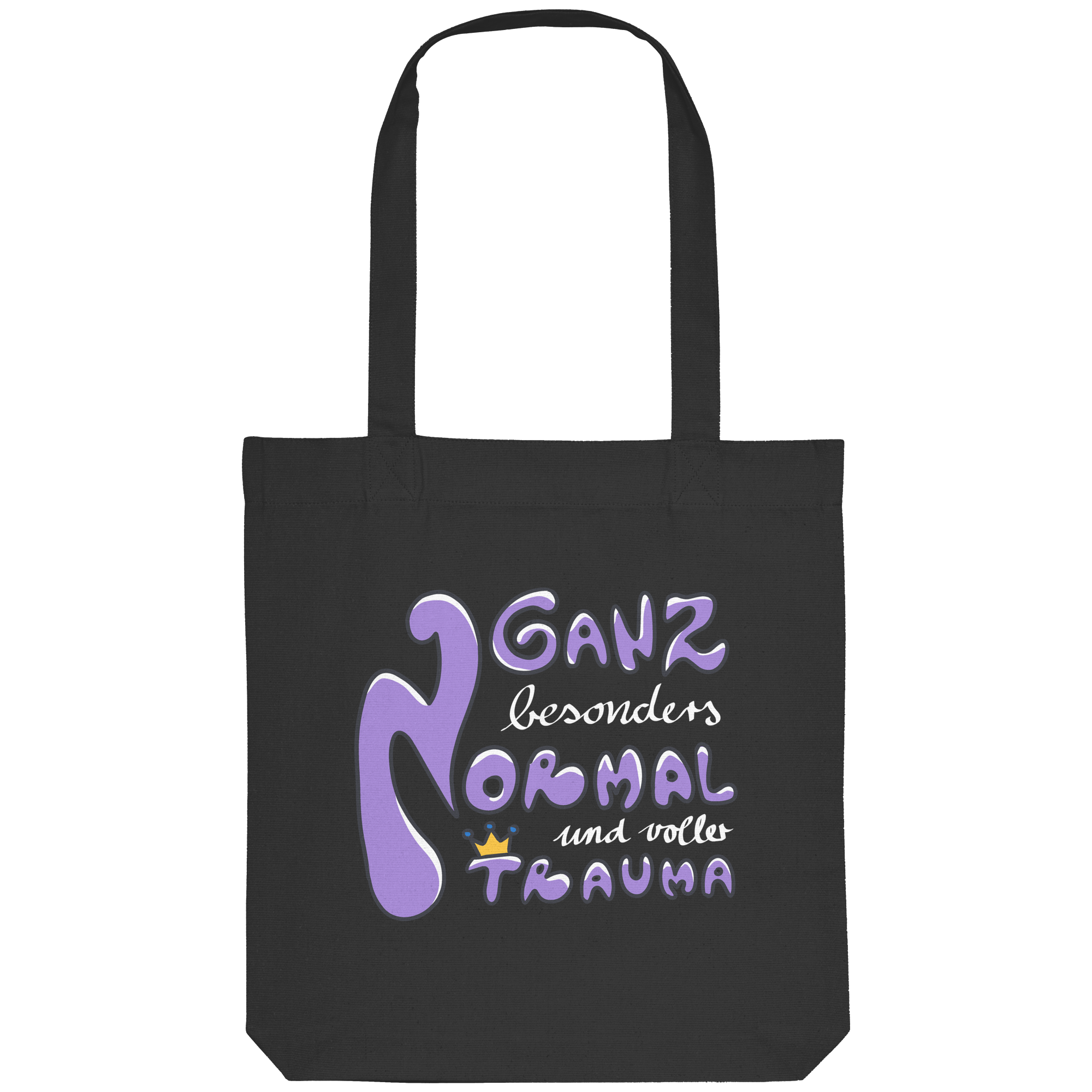 Ganz besonders Normal und voller Trauma "Lila Edition" - Organic Tote-Bag
