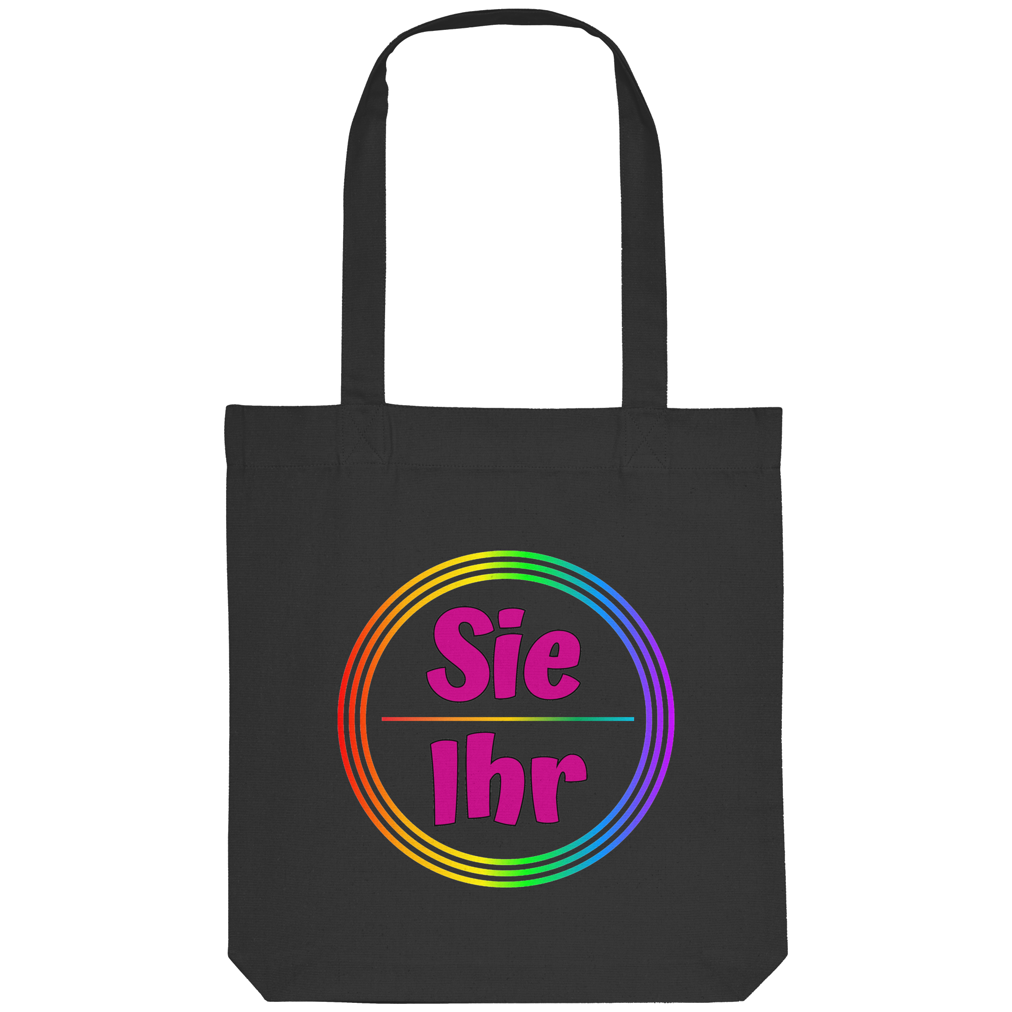 Sie/Ihr Pronomen Regenbogenkreis - Organic Tote-Bag