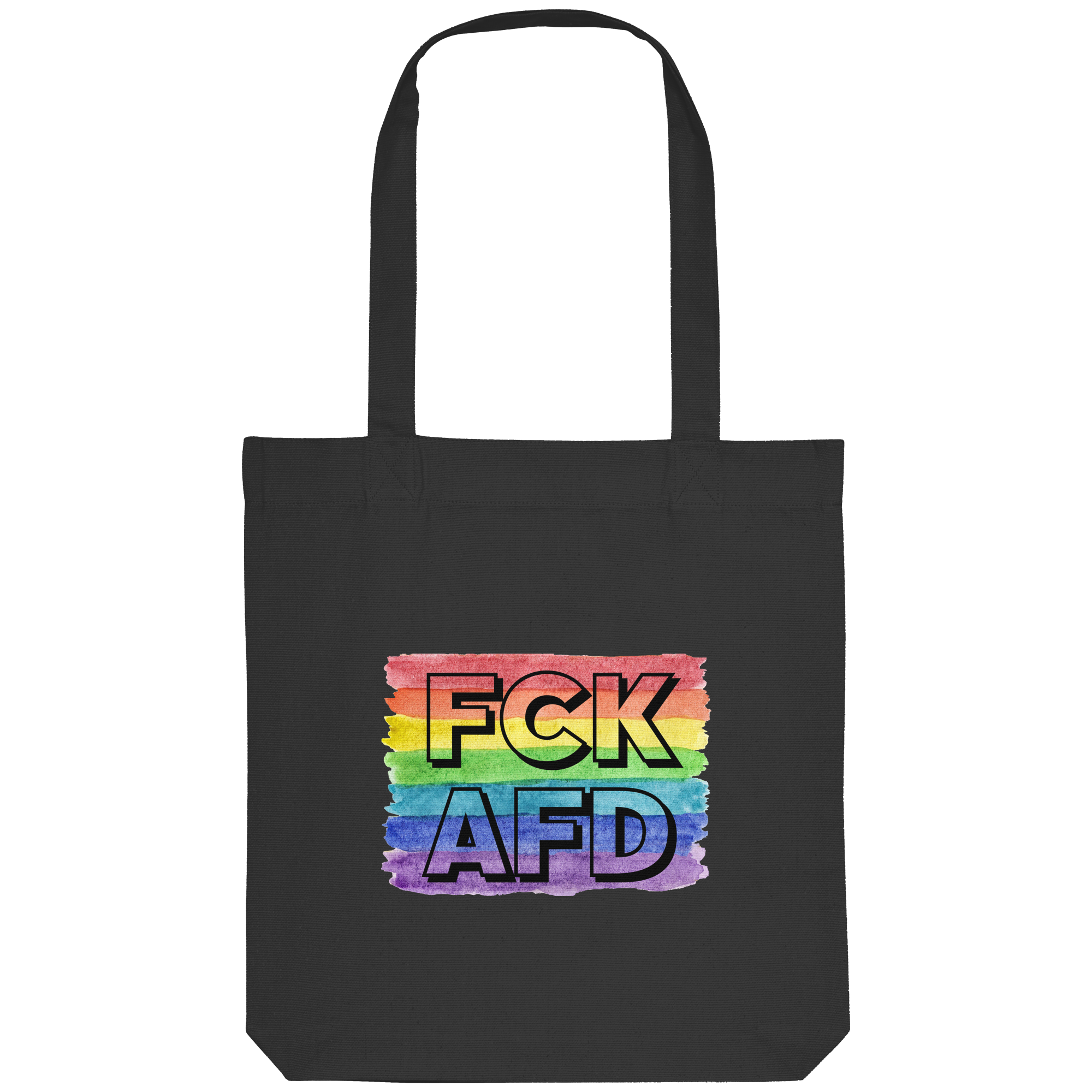 FCK AFD "Rainbow Resistance Edition" - Organic Tote-Bag
