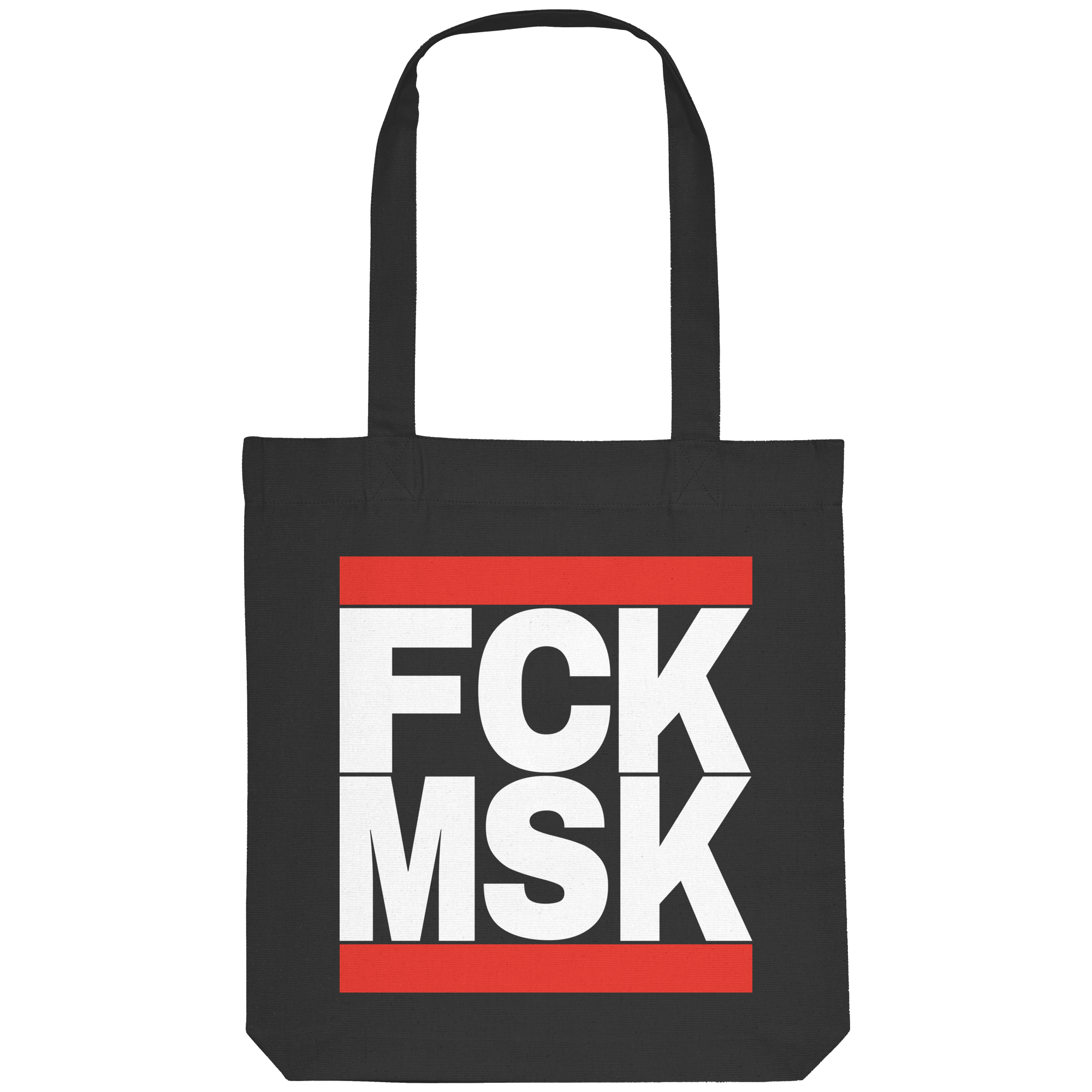 FCK MSK (weiße Schrift) - Organic Tote-Bag
