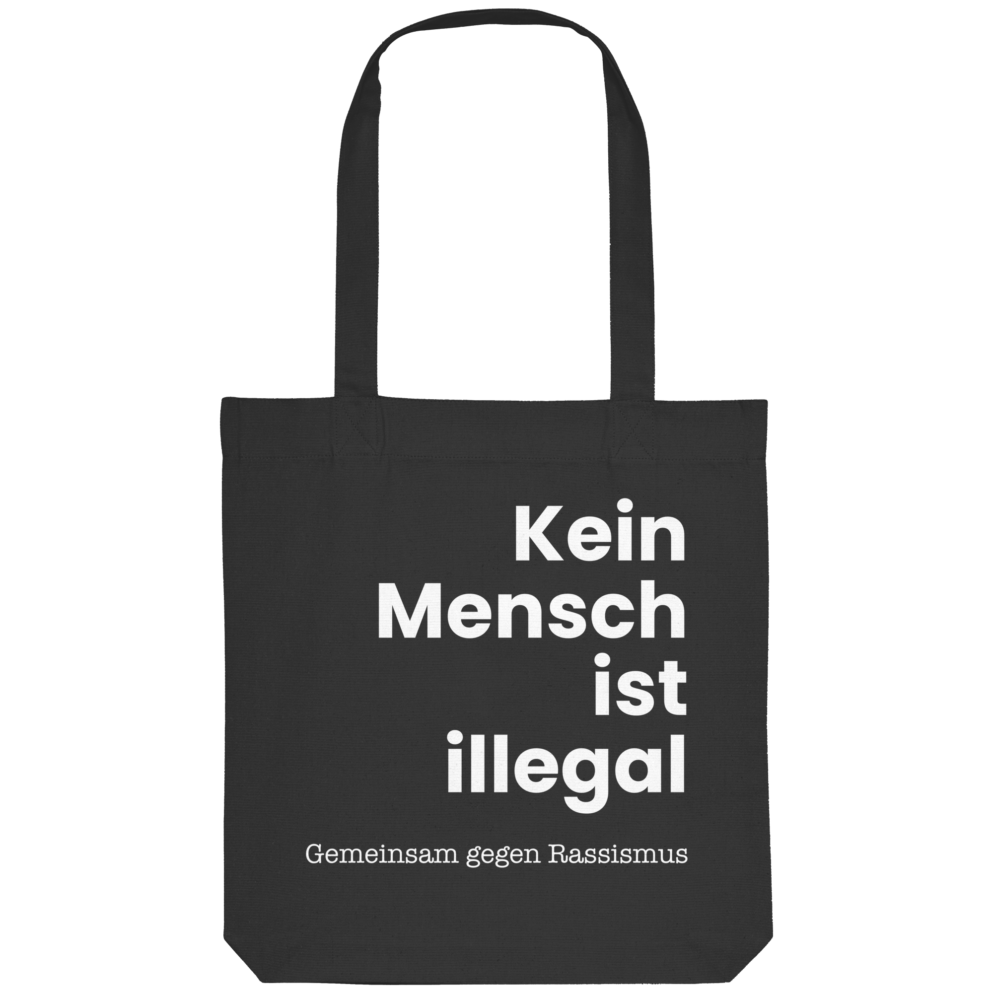 Kein Mensch ist illegal "Gemeinsam gegen Rassismus Edition" - Organic Tote-Bag