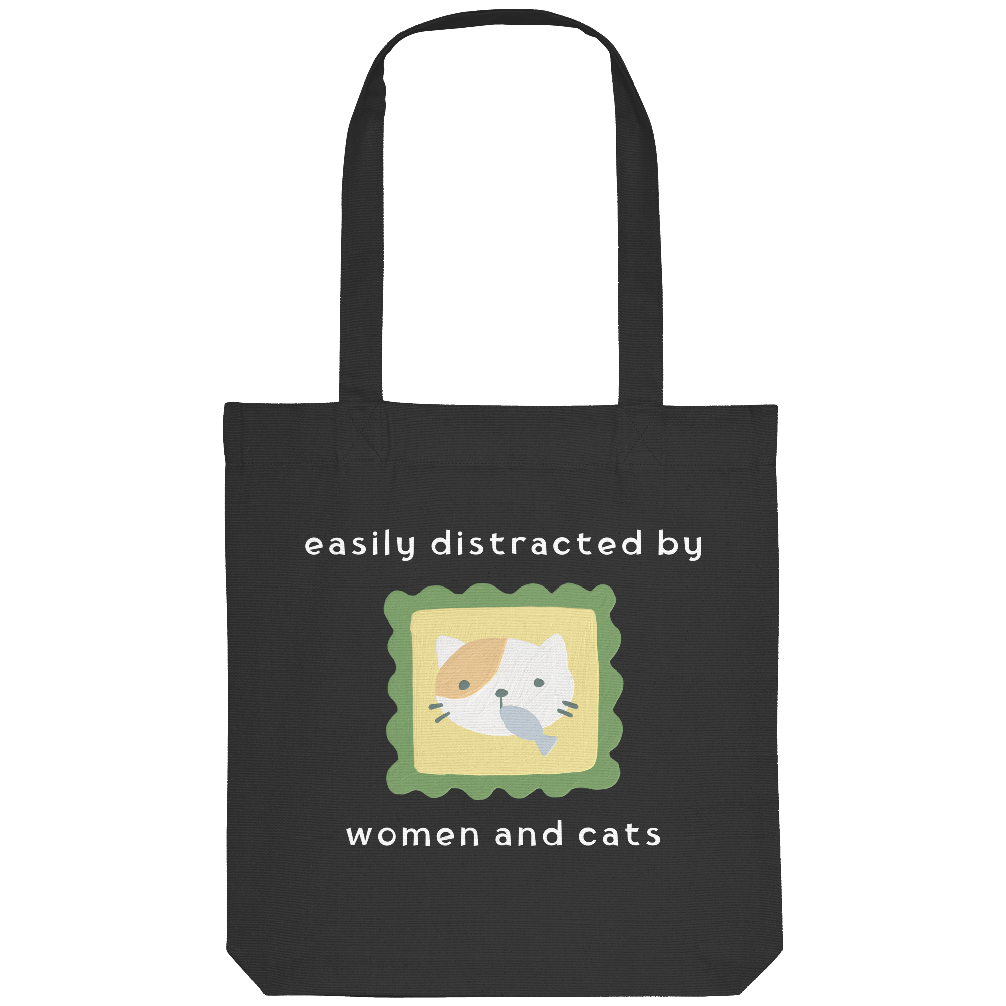Easily Distracted by Women and Cats - Organic Tote-Bag