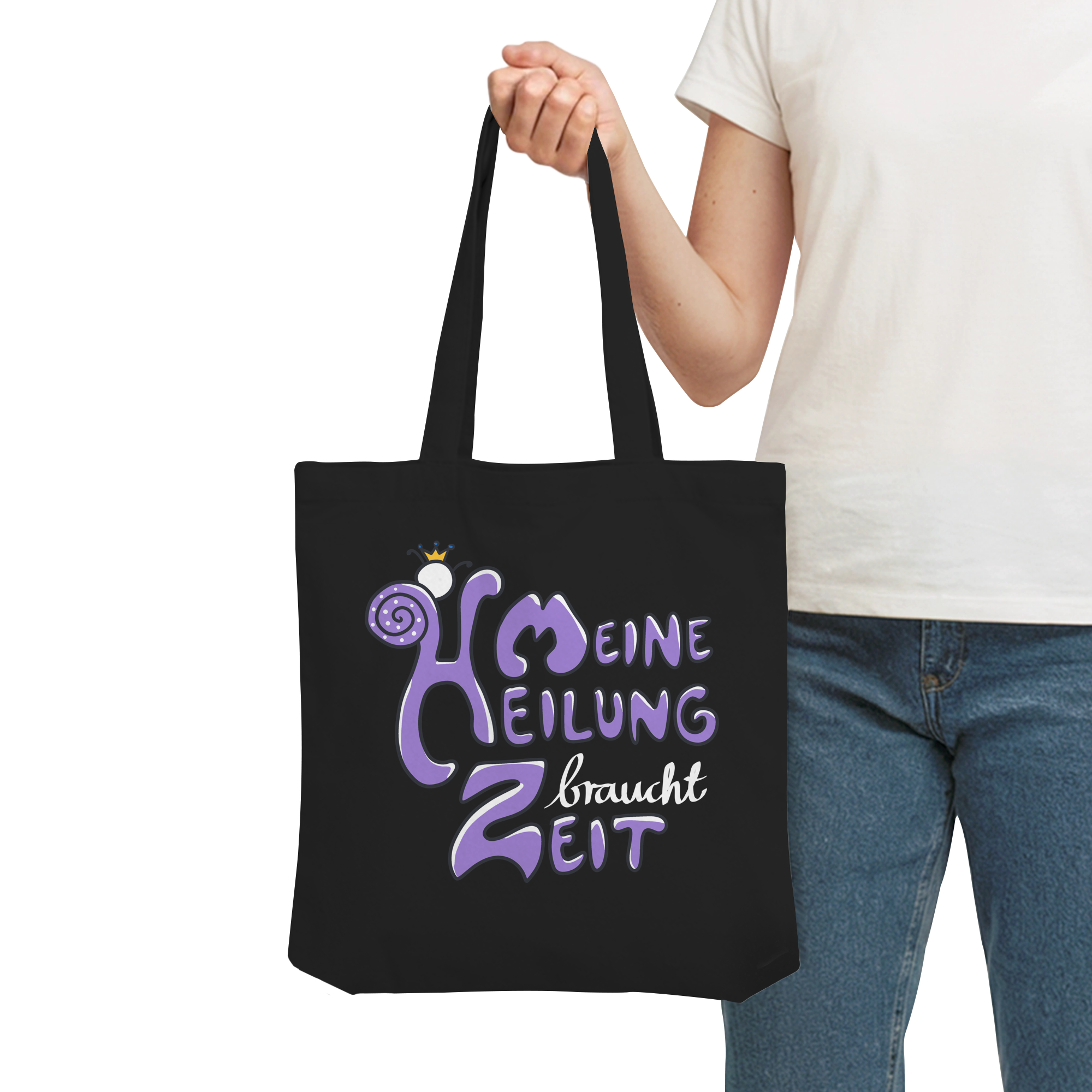 Meine Heilung braucht Zeit "Lila Edition" - Organic Tote-Bag