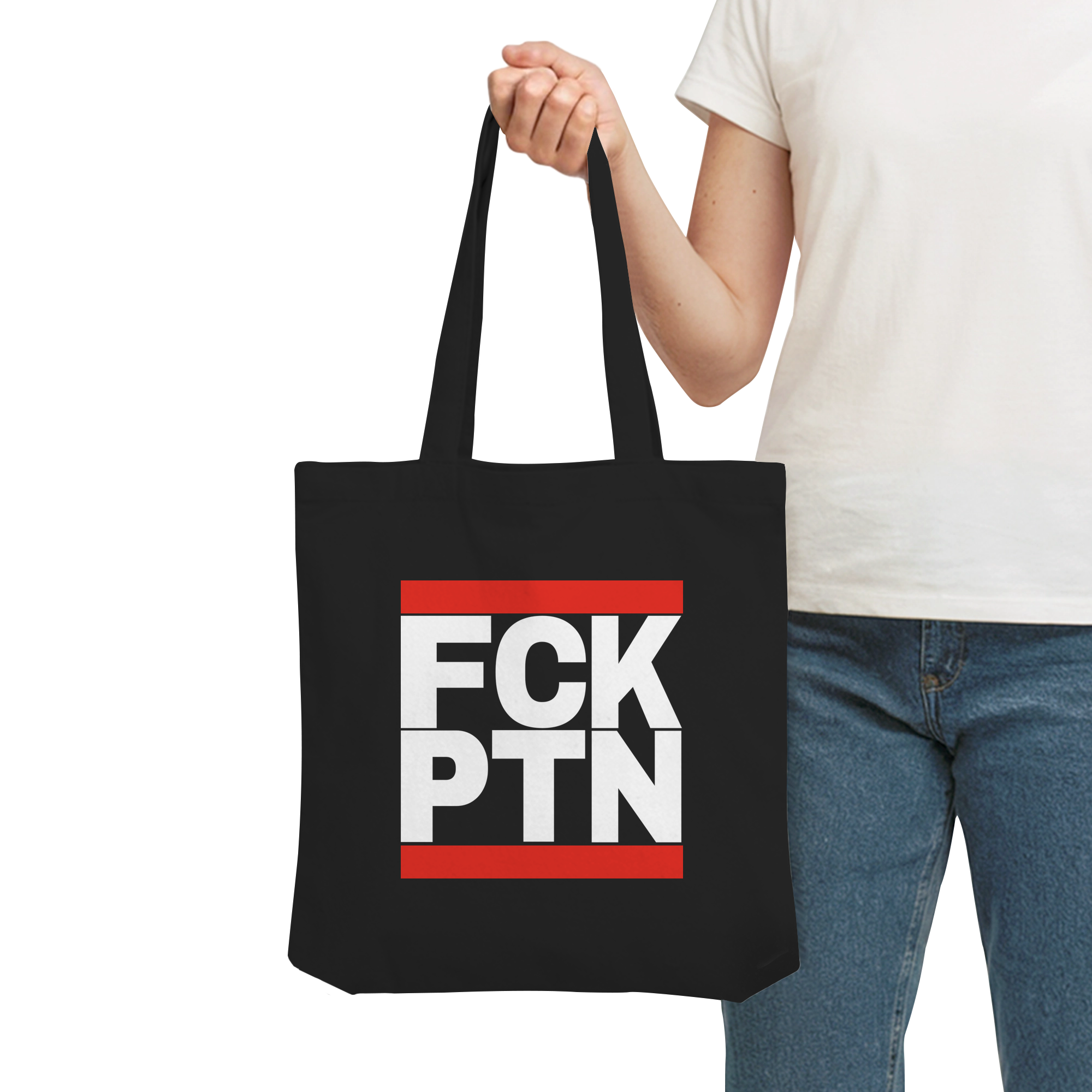 FCK PTN (weiße Schrift) - Organic Tote-Bag
