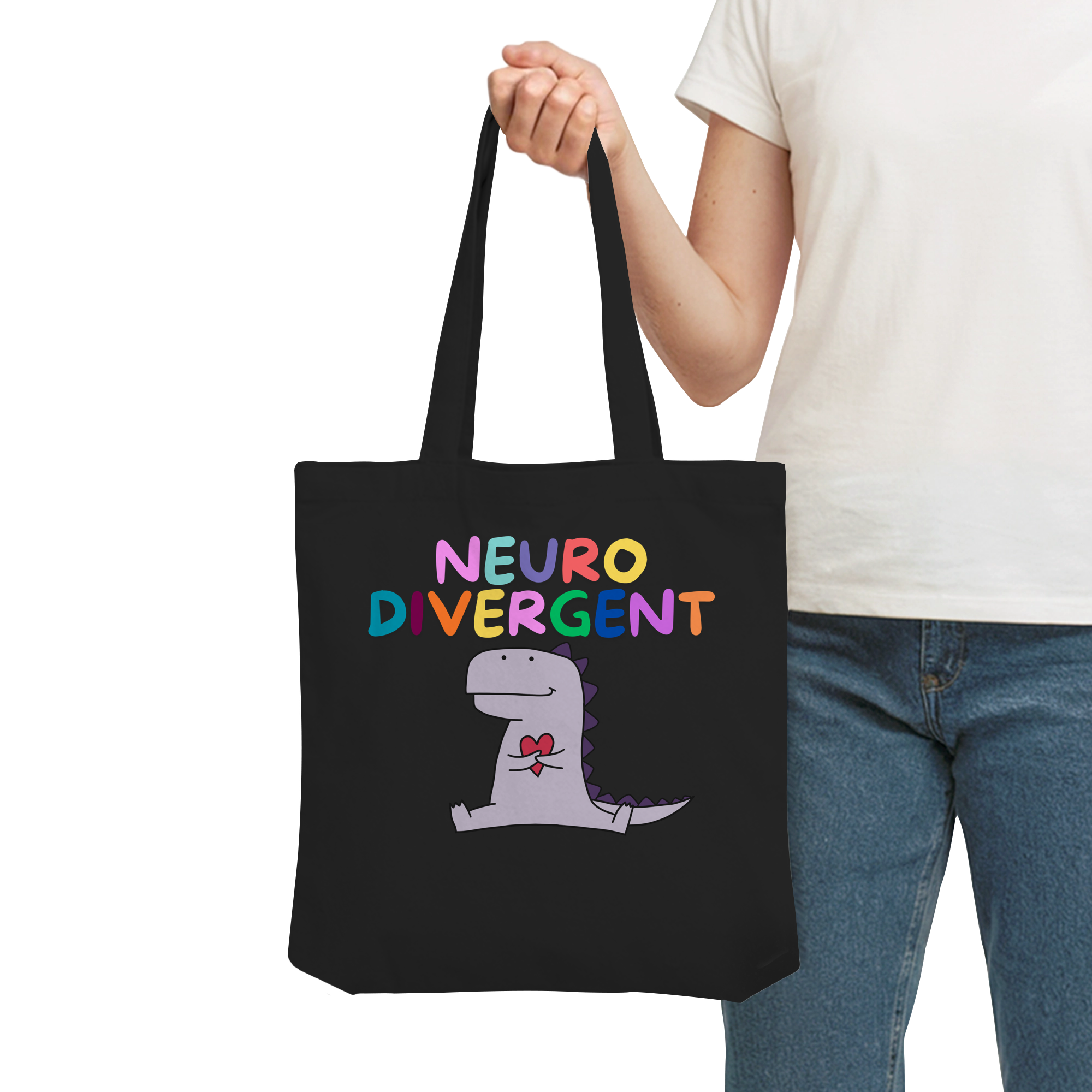 Neurodivergent "Dino Edition" - Organic Tote-Bag