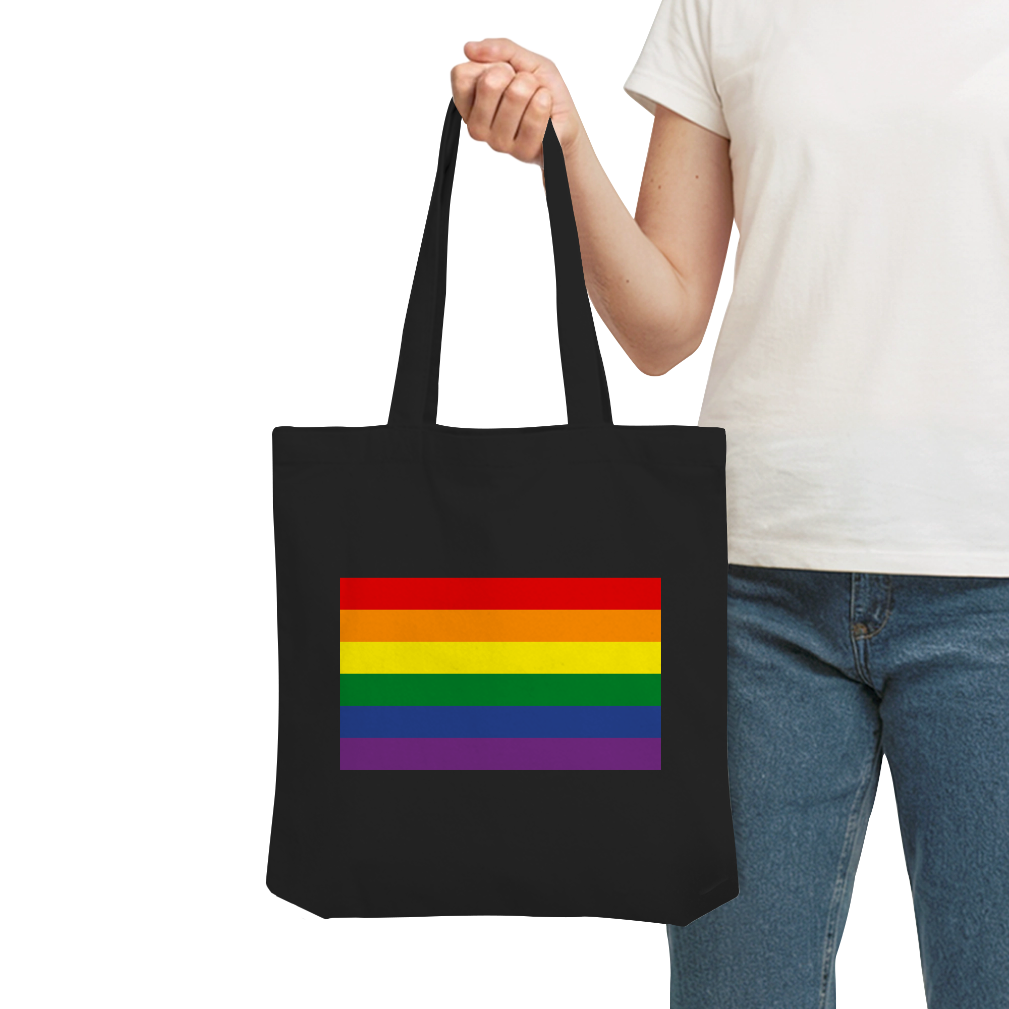 Regenbogen Pride Flag - Organic Tote-Bag