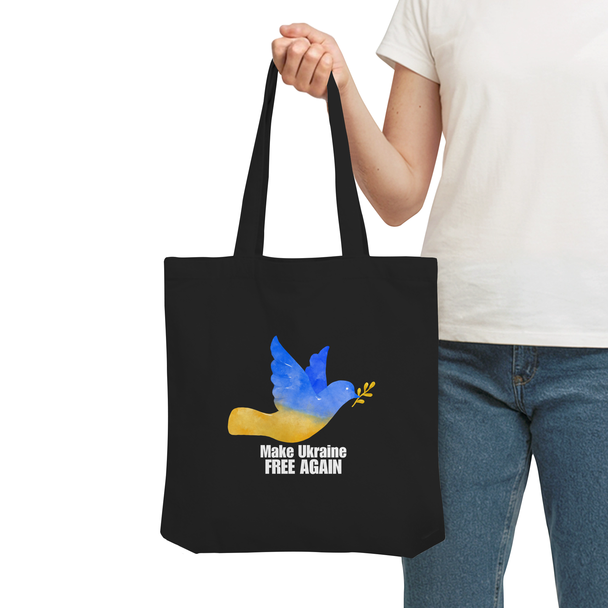 Make Ukraine Free Again "Dove Edition" - Organic Tote-Bag