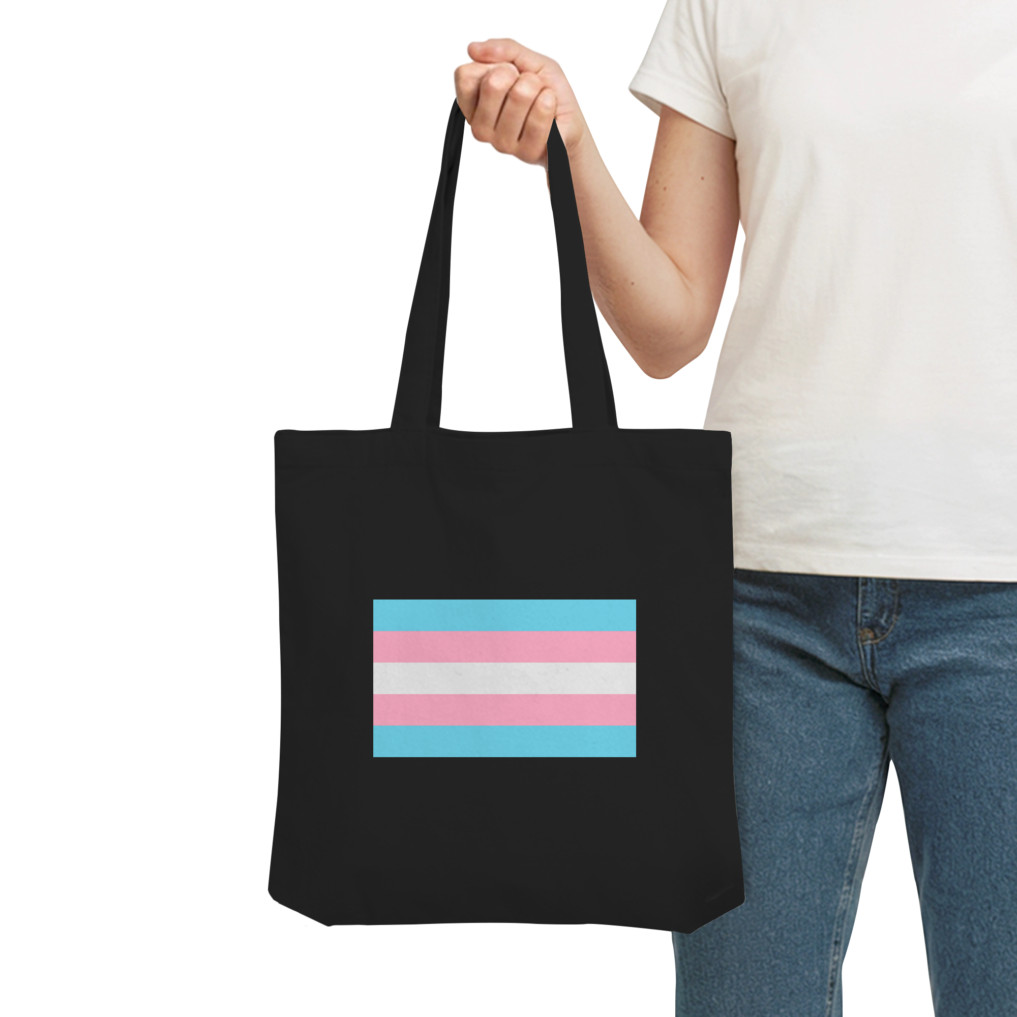 Trans Pride Flag - Organic Tote-Bag